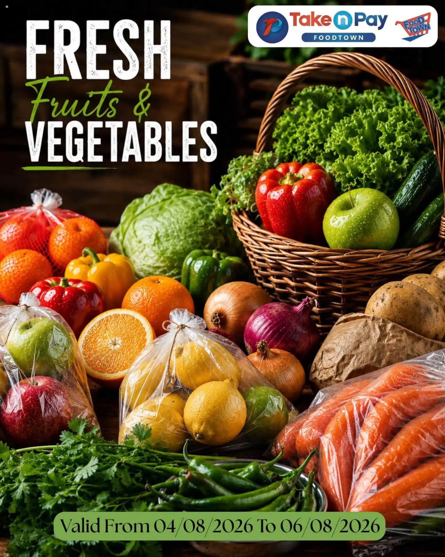 New Take n Pay catalogue – valid from 04/08/2026 | Page: 1 | Products: Vegetables