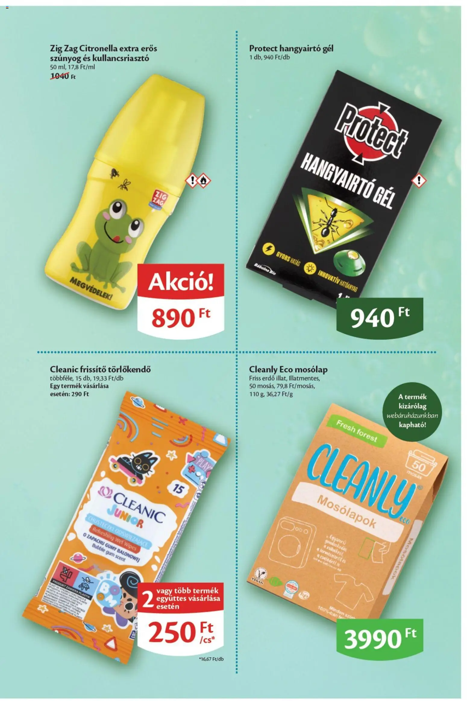 EcoFamily akciós ujság - amely érvényes a következő dátumtól: 18.05.2026 | Oldal: 11 | Termékek: Törlőkendő, Kullancsriasztó, Hangyairtó, Vegán