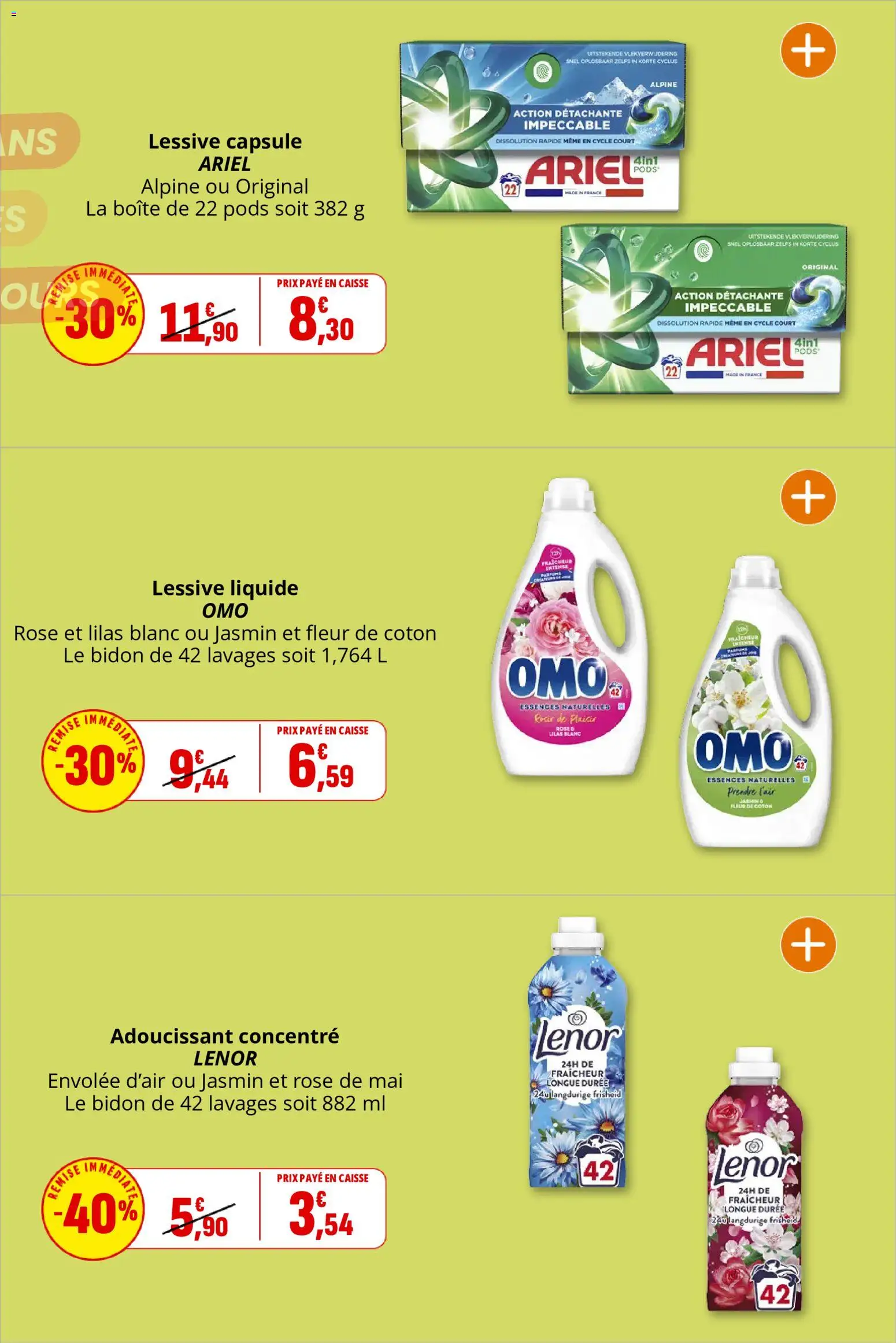 {H1} | Page: 37 | Produits: Ariel, Lessive Liquide, Lessive, Cerise