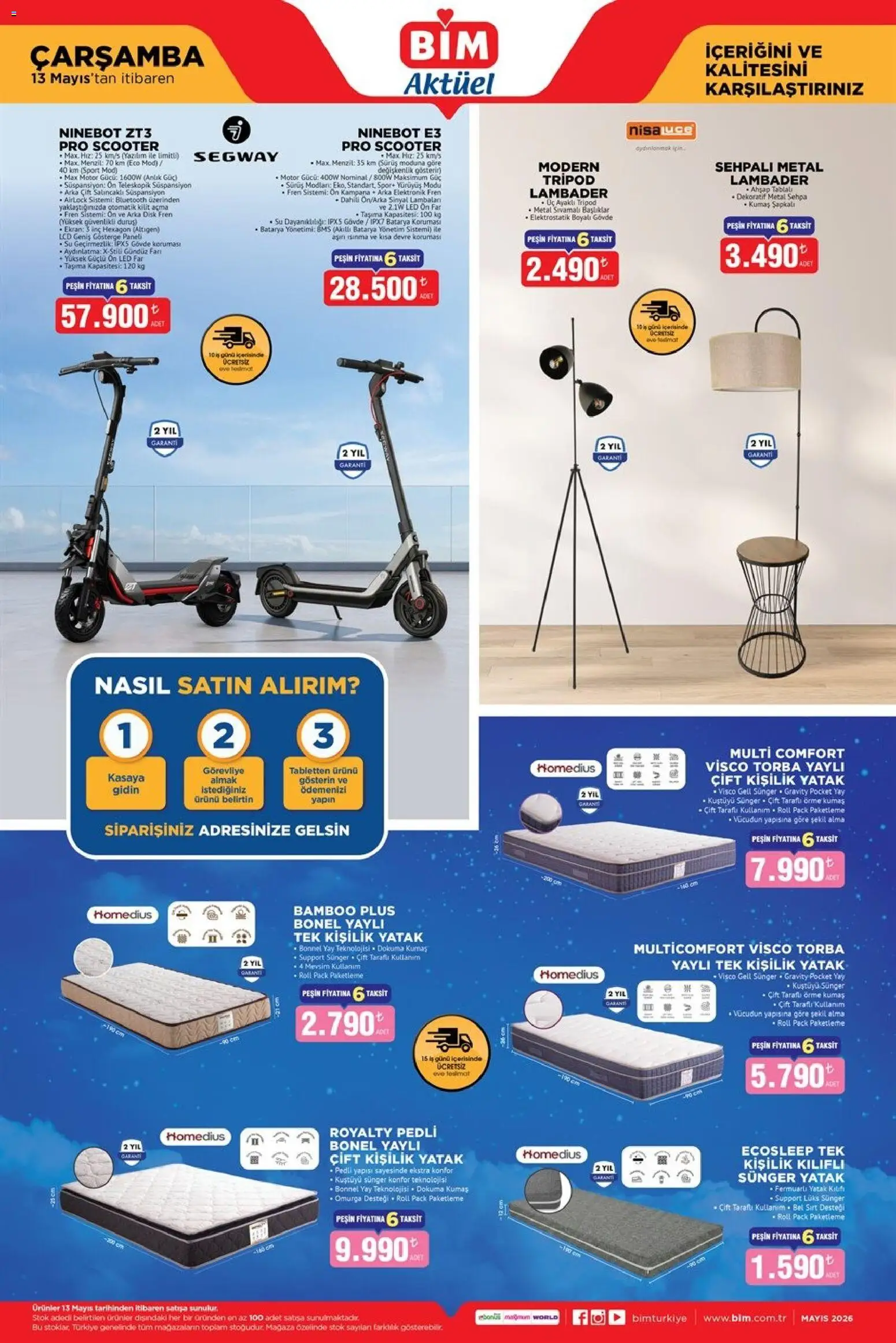 BİM - Katalog Çarşamba - 13.05.2026 tarihinden itibaren geçerlidir | Sayfa: 1