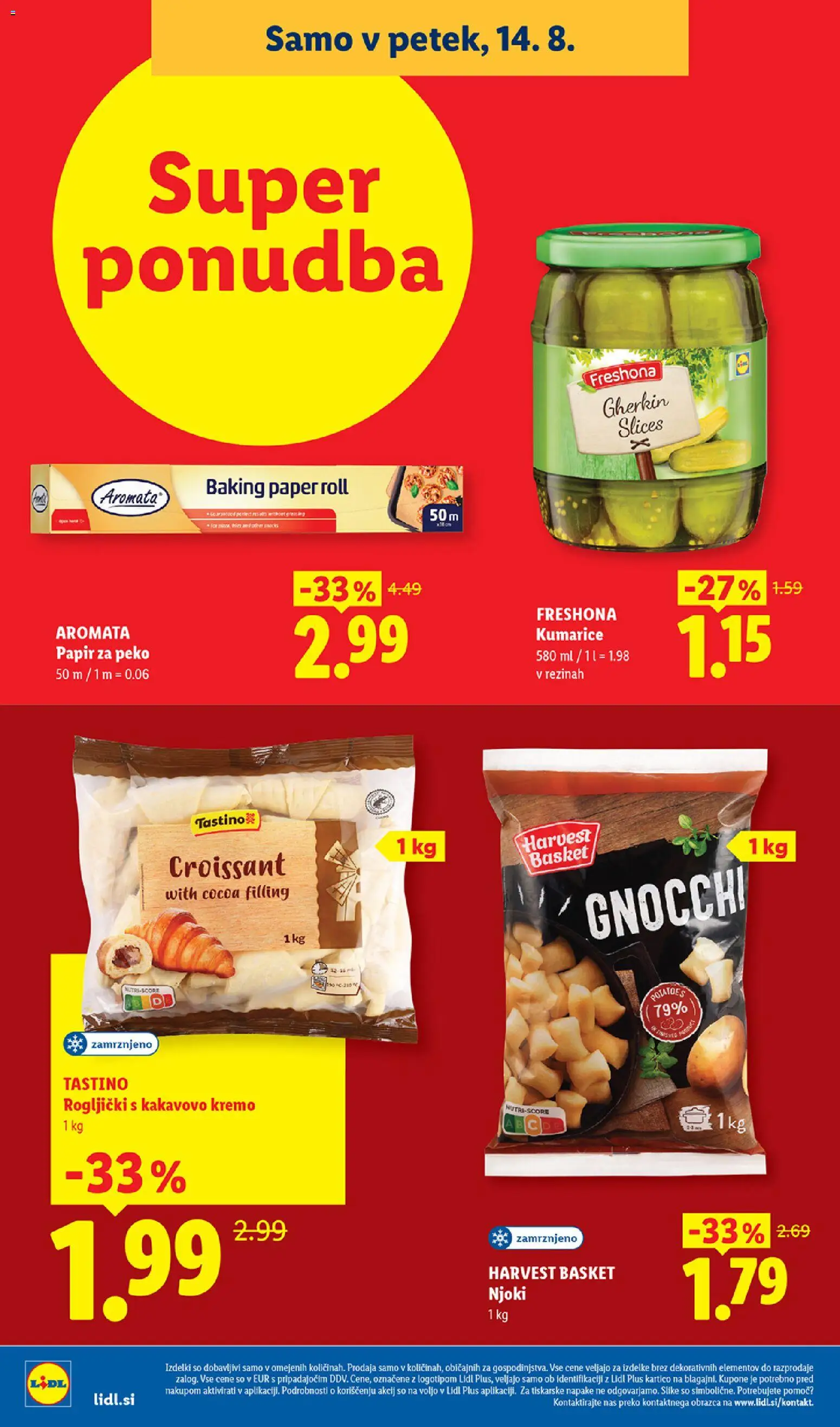 Novi Lidl katalog ponudbe – veljaven od 13.08.2026 | Stran: 38 | Izdelki: Rogljički, Njoki, Kumarice