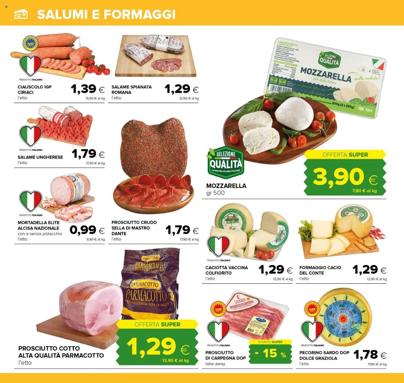 Volantino Oasi del 21/08/2026 | Pagina: 14 | Prodotti: Prosciutto Crudo, Latte, Formaggio, Formaggio fresco