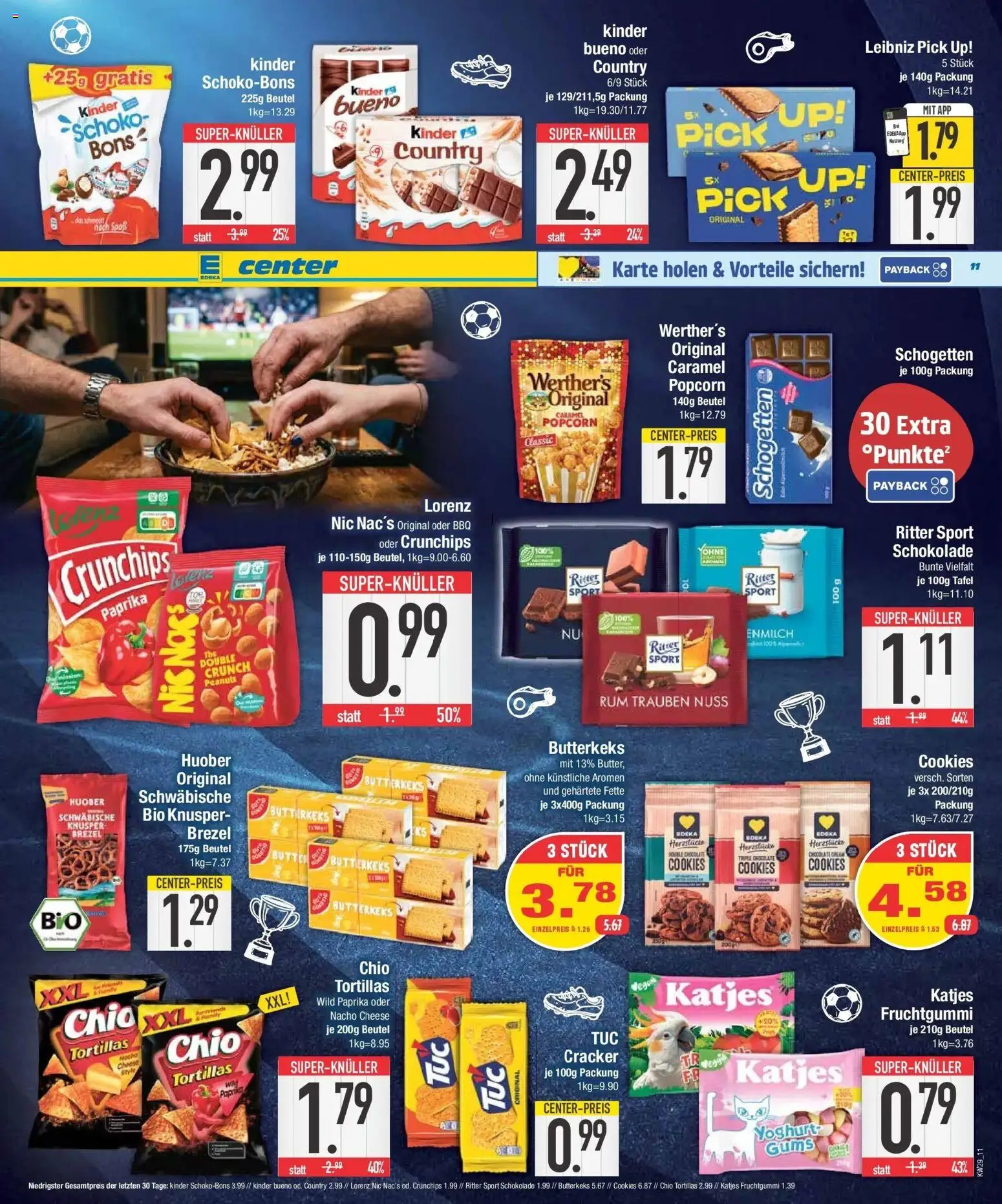 E center Prospekt Neuburg An Der Donau – gültig ab 13.07.2026 | Seite: 11 | Produkte: Schokolade, Kinder bueno, Chio tortillas, Kinder country