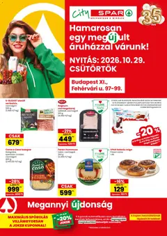 Spar City szórólap Budapest - amely érvényes a következő dátumtól: 2026.10.29.