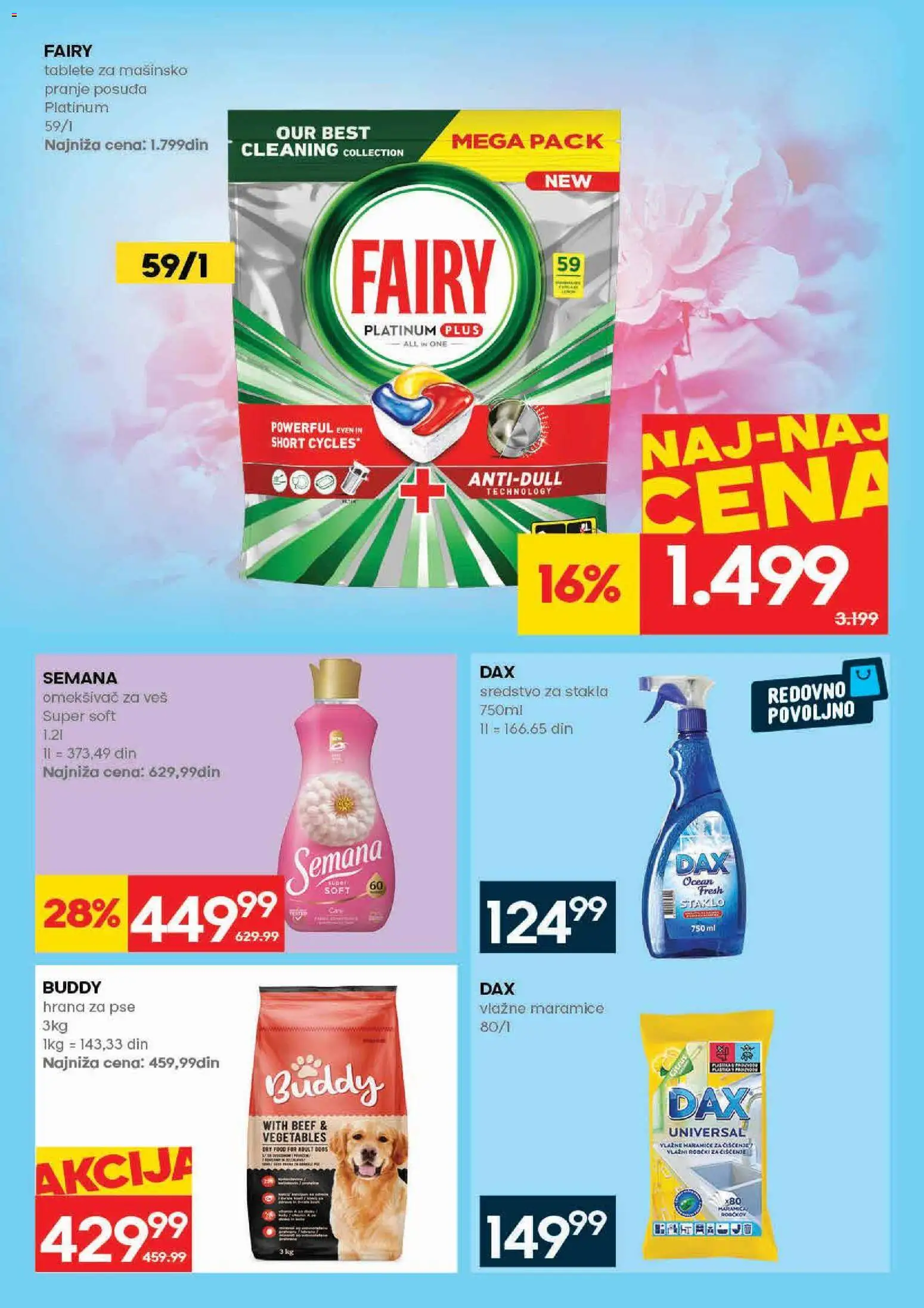 Idea katalog - važi od 11.06.2026 | Strana: 31 | Proizvode: Hrana za pse, Vlažne maramice, Omekšivač za veš