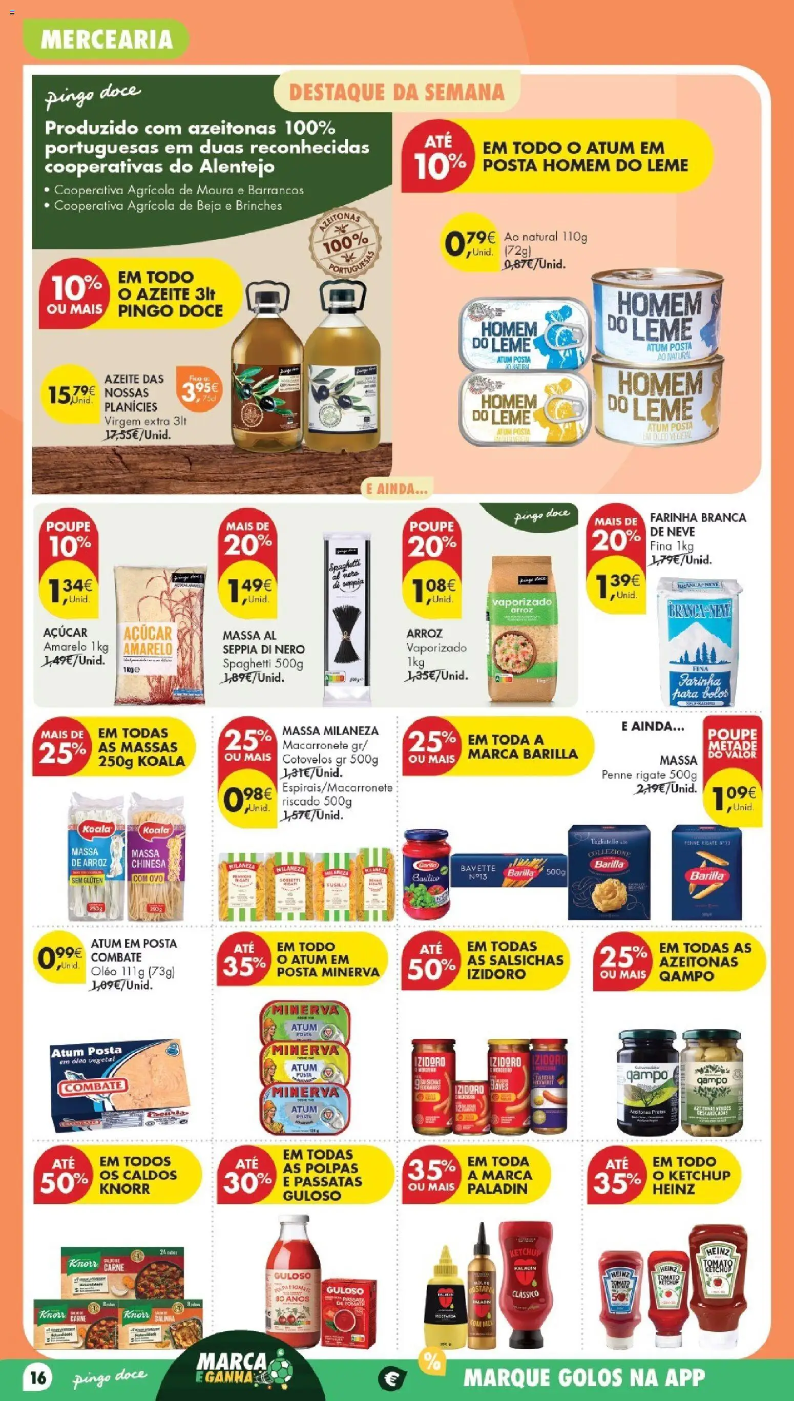Pingo Doce Poupe Esta Semana Madeira │ válido de 30/06/2026 | Página: 16 | Produtos: Azeite, Azeitonas, Arroz, Carne