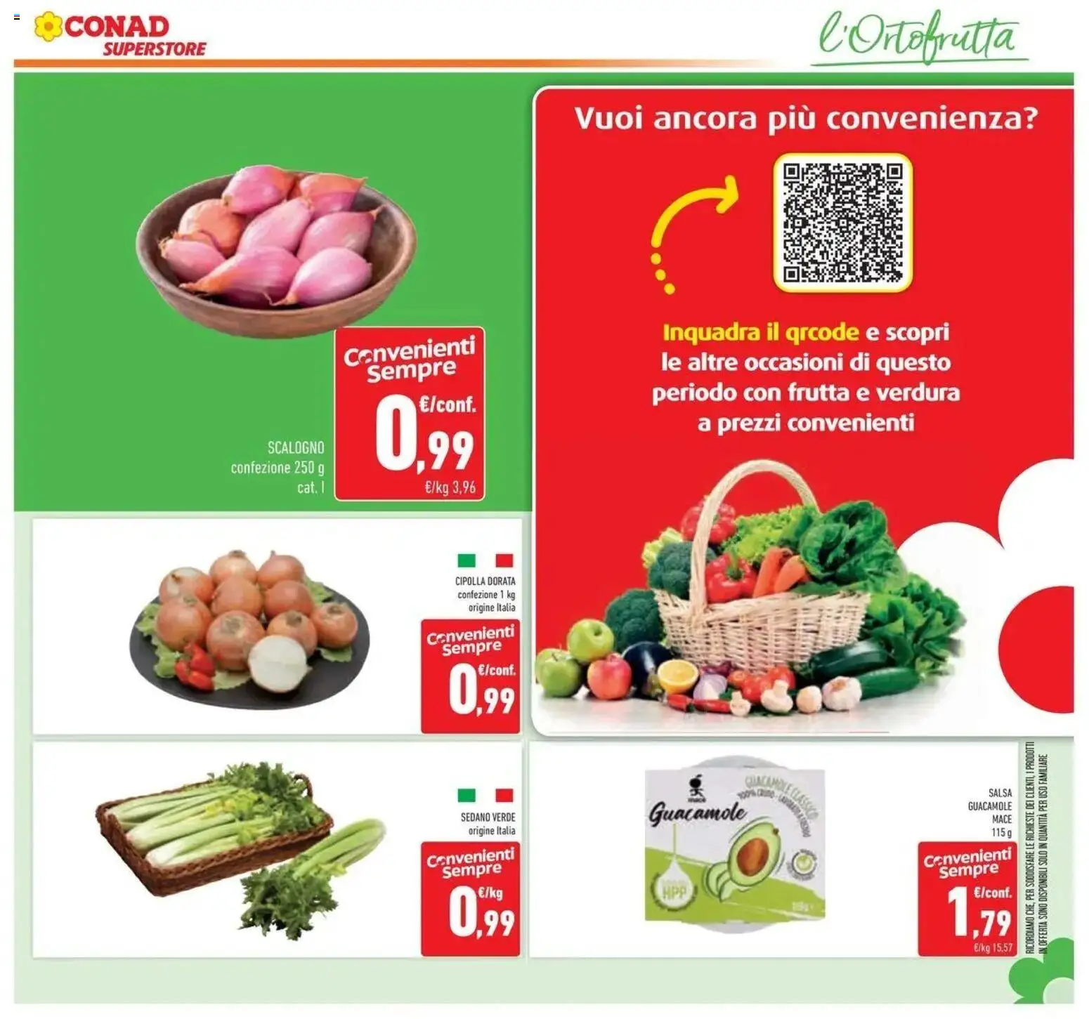 Volantino Conad del 07/10/2026 | Pagina: 19 | Prodotti: Frutta, Salsa, Sedano, Cipolla