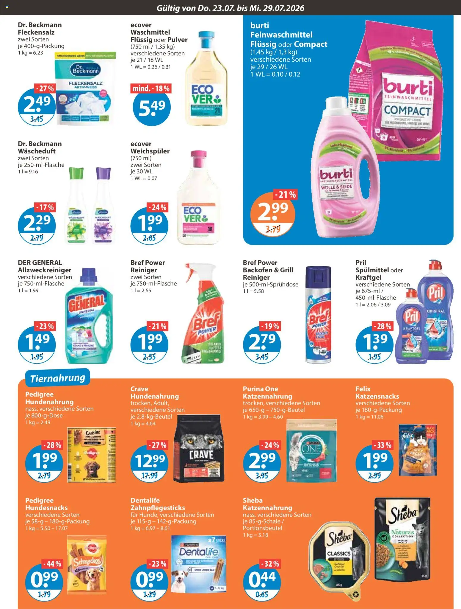 V-Markt Angebote – gültig ab 23.07.2026 | Seite: 11 | Produkte: Grill, Backofen, Pedigree, Pril