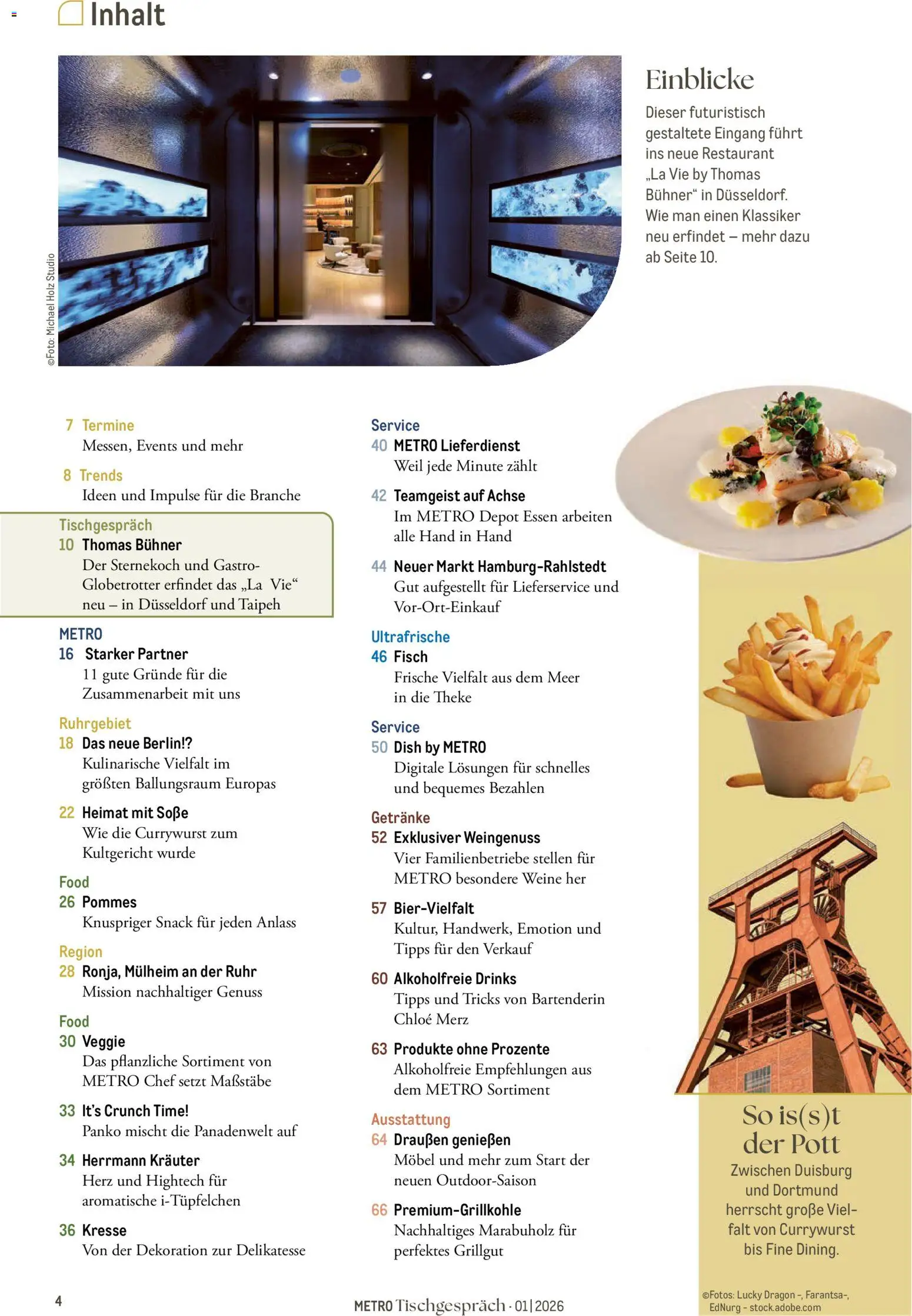 Metro Tischgespräch – gültig ab 01.02.2026 | Seite: 4 | Produkte: Theke, Pommes, Fisch, Soße