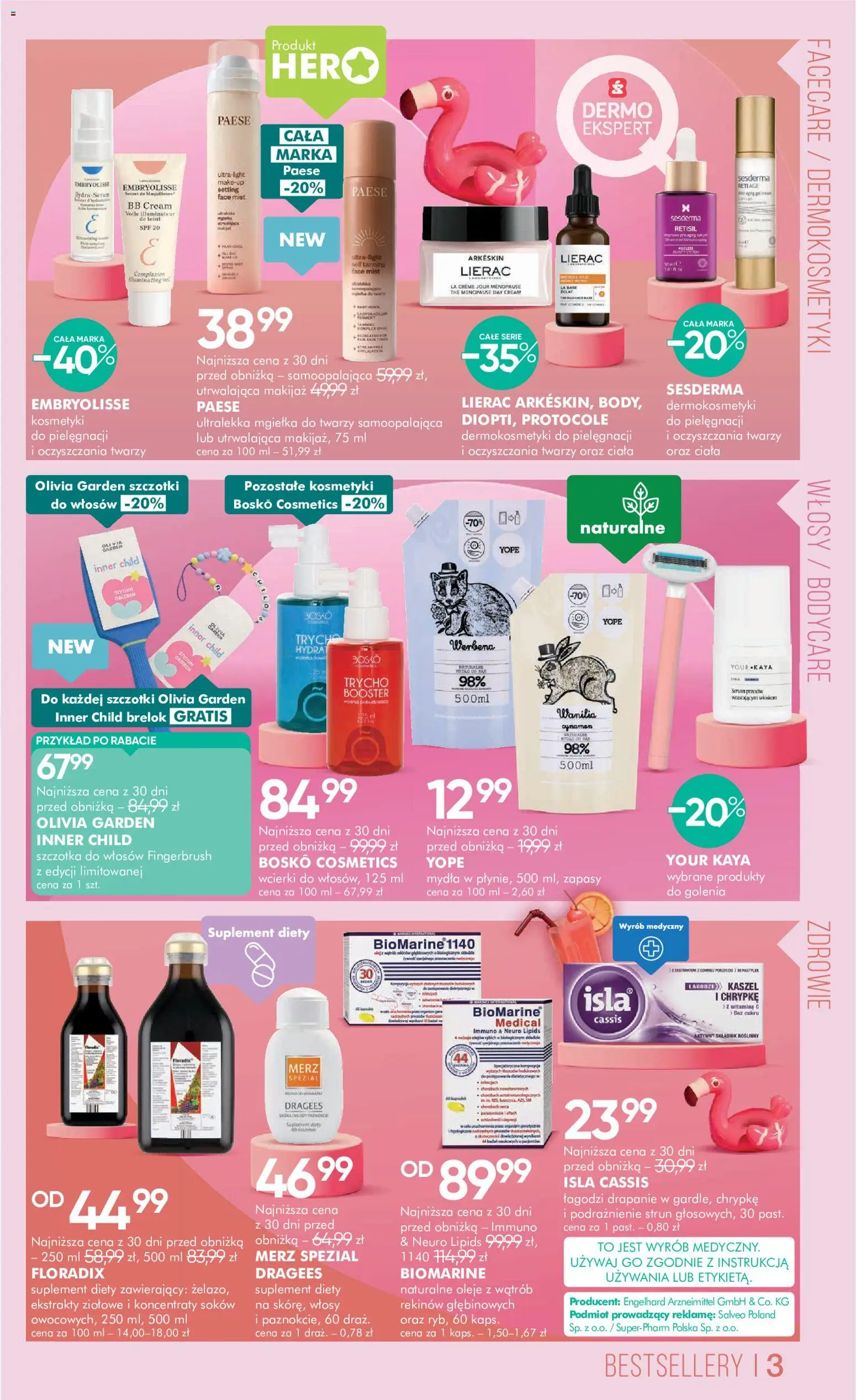 Super-pharm gazetka od 29.06.2026 | Strona: 3 | Produkty: Kosmetyki, Makijaż, Szczotka