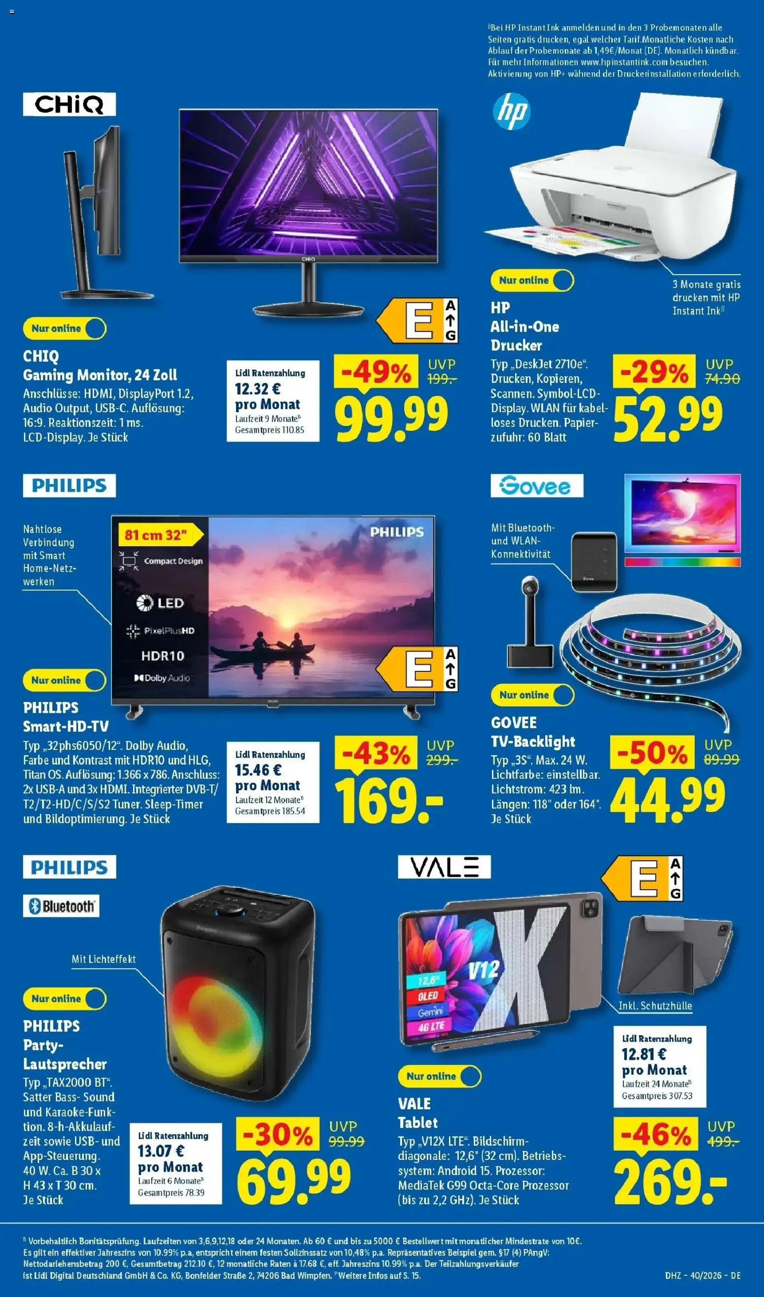 Lidl Prospekt Zülpich (ab 28.09.2026) zum Blättern » Angebote | Seite: 9 | Produkte: HP, Lautsprecher, USB, Bad