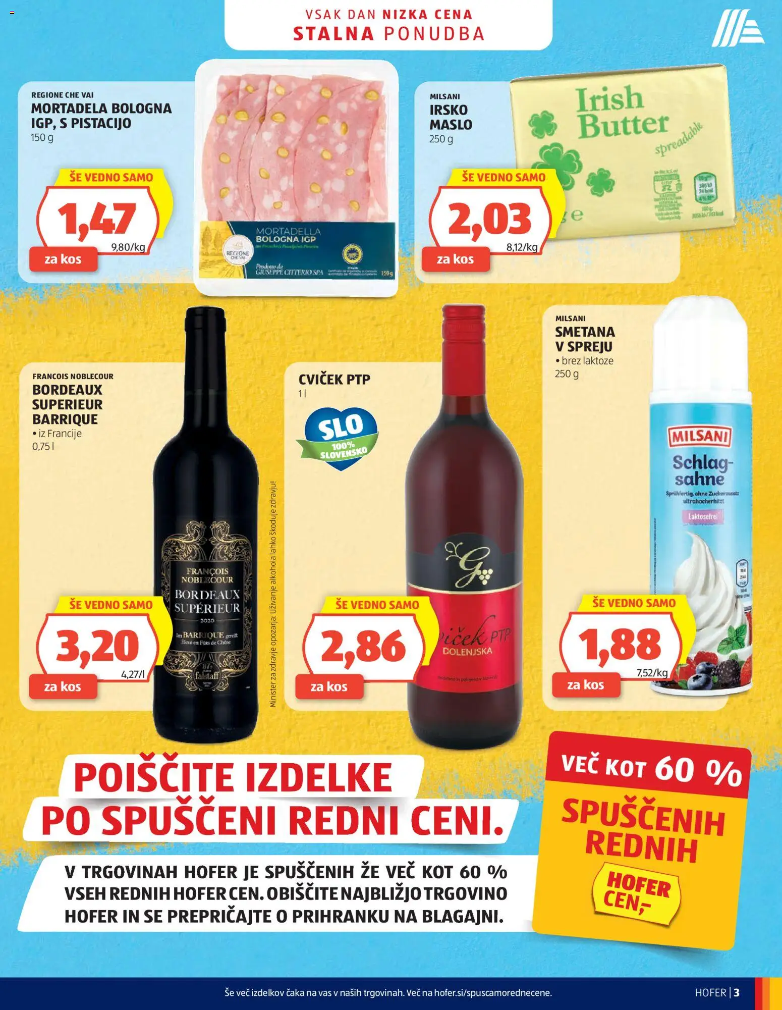 Hofer SI katalog | vrijedi od 03.06.2026 | Stranica: 3 | Proizvodi: Mortadela