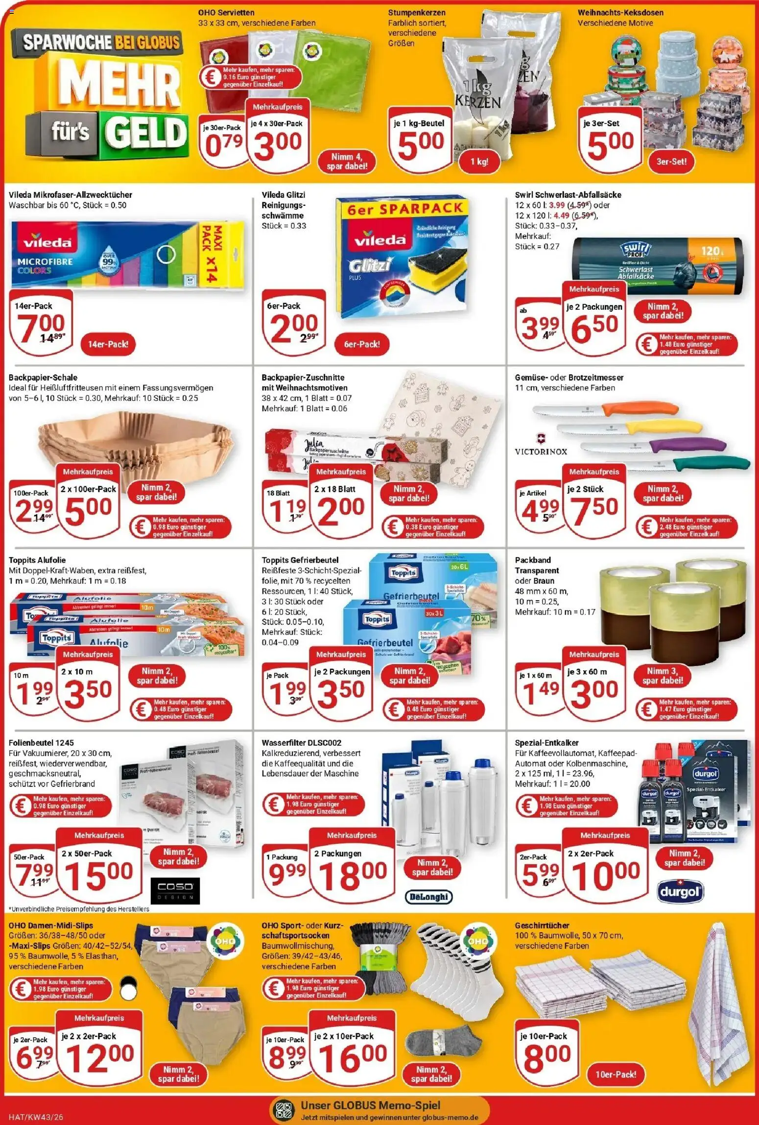 Globus Prospekt Hattersheim (ab 19.10.2026) » Angebote online | Seite: 25 | Produkte: Schwämme, Gemüse