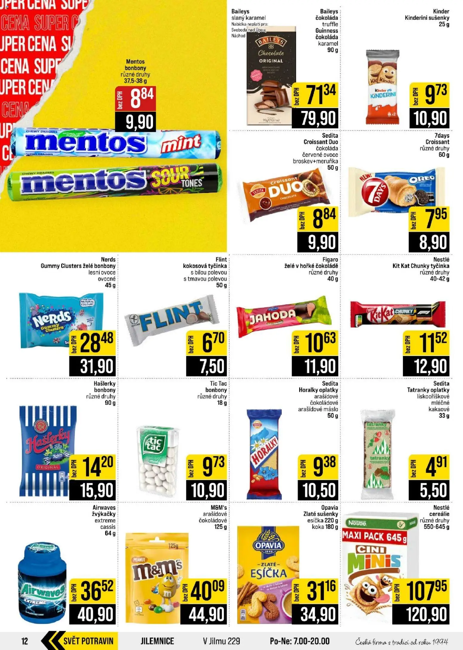 Jip leták - Cash & Carry od 09.09.2026 | Strana: 12 | Produkty: Cini minis, Ovoce, Horalky, Žvýkačky