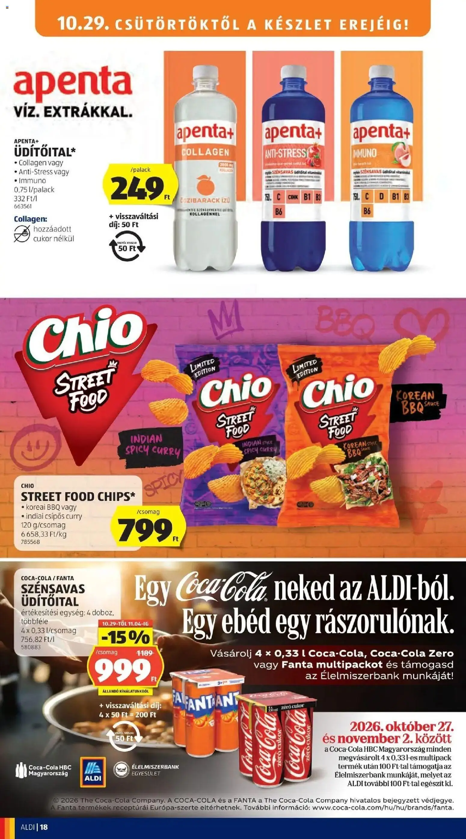 Aldi aktuális akciós újság - 2026.10.24. -tól/töl > akció, lapozható szórólap 🛍️ | Oldal: 18