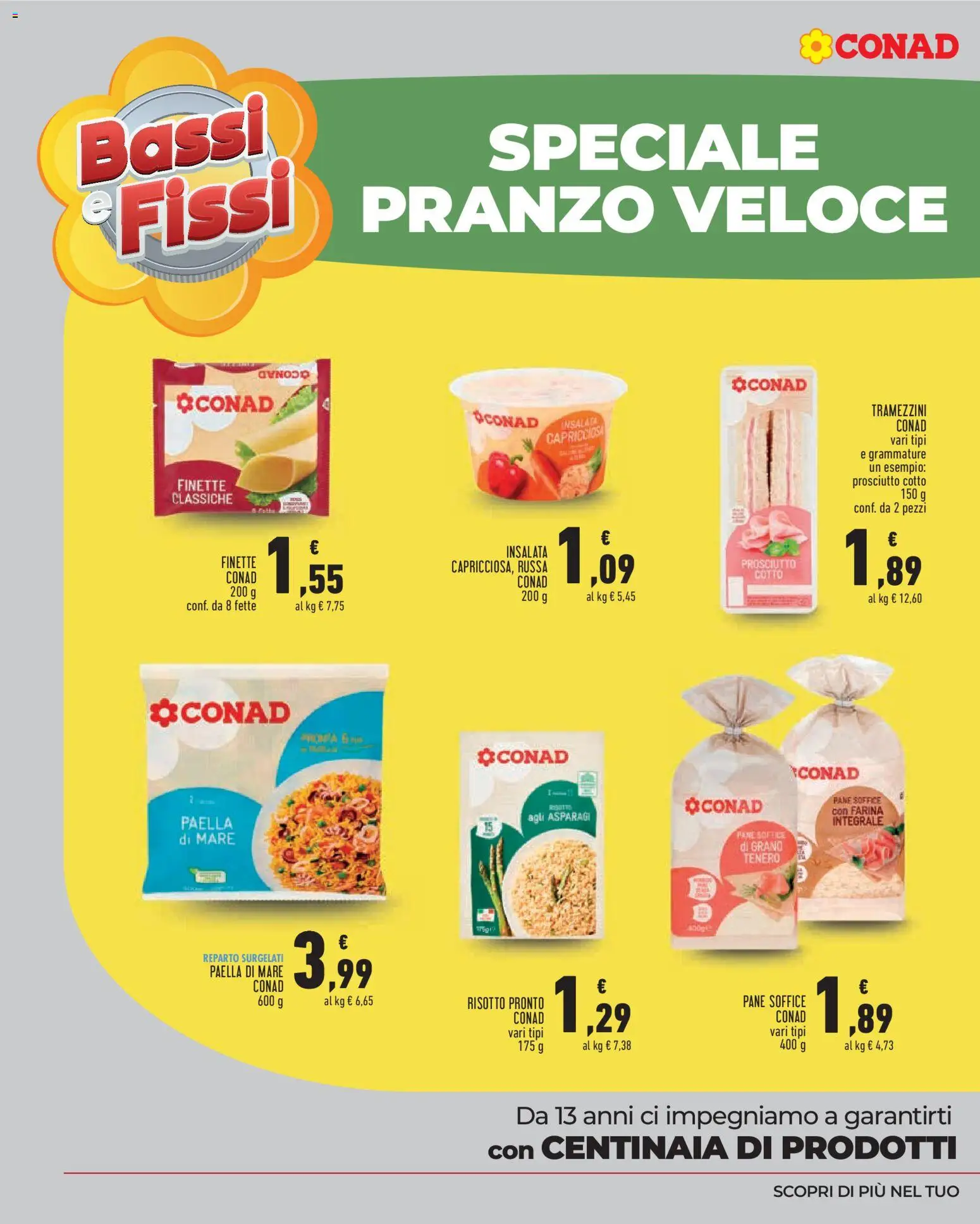 Volantino Conad del 27.05.2026 | Pagina: 4 | Prodotti: Insalata, Prosciutto, Farina, Asparagi