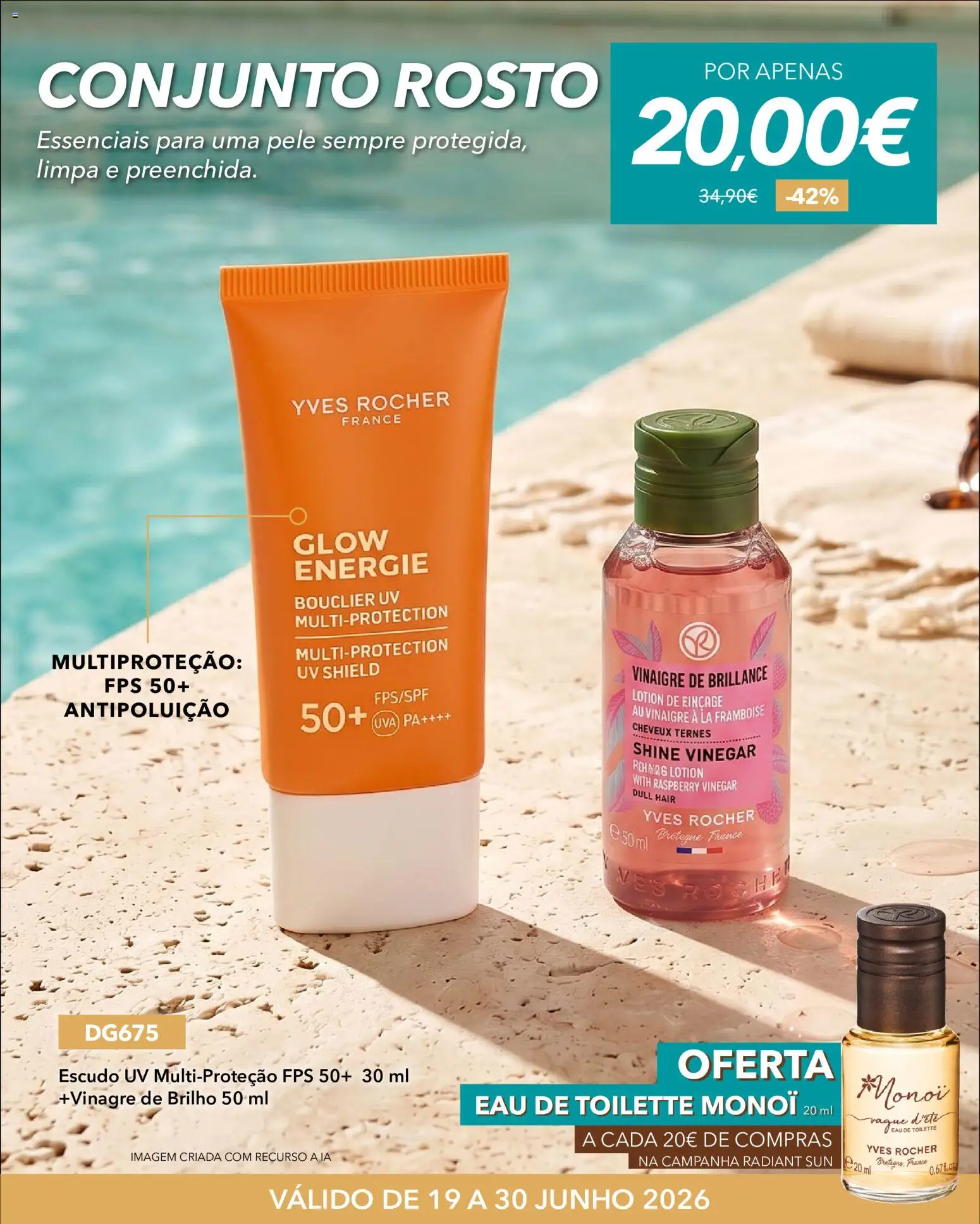 Yves Rocher Radiant sun │ válido de 19/06/2026 | Página: 21 | Produtos: Vinagre, Eau de toilette, Pá