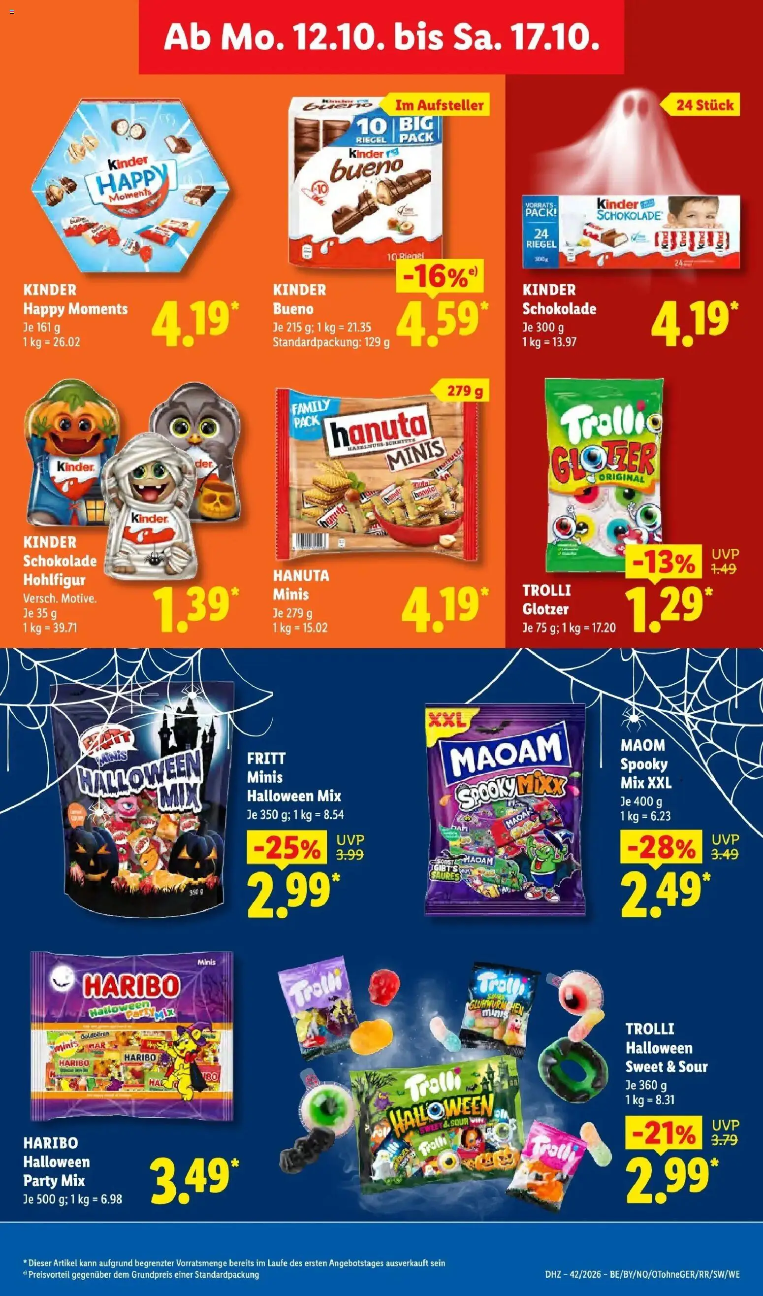 Lidl Prospekt Mahlow (ab 12.10.2026) zum Blättern » Angebote | Seite: 35 | Produkte: Kinder schokolade, Haribo, Schokolade, Kinder bueno