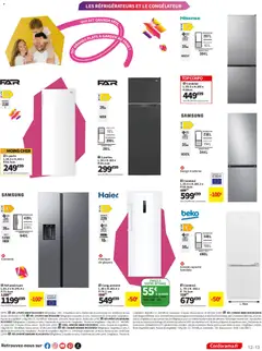 Conforama - Prévisualisation de Conforama catalogue valide à partir de 08/09/2026 | Page: 13 | Produits: Réfrigérateur, Congélateur, Armoire, Éclairage