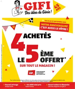 GiFi - Prévisualisation de GiFi catalogue valide à partir de 18/09/2026