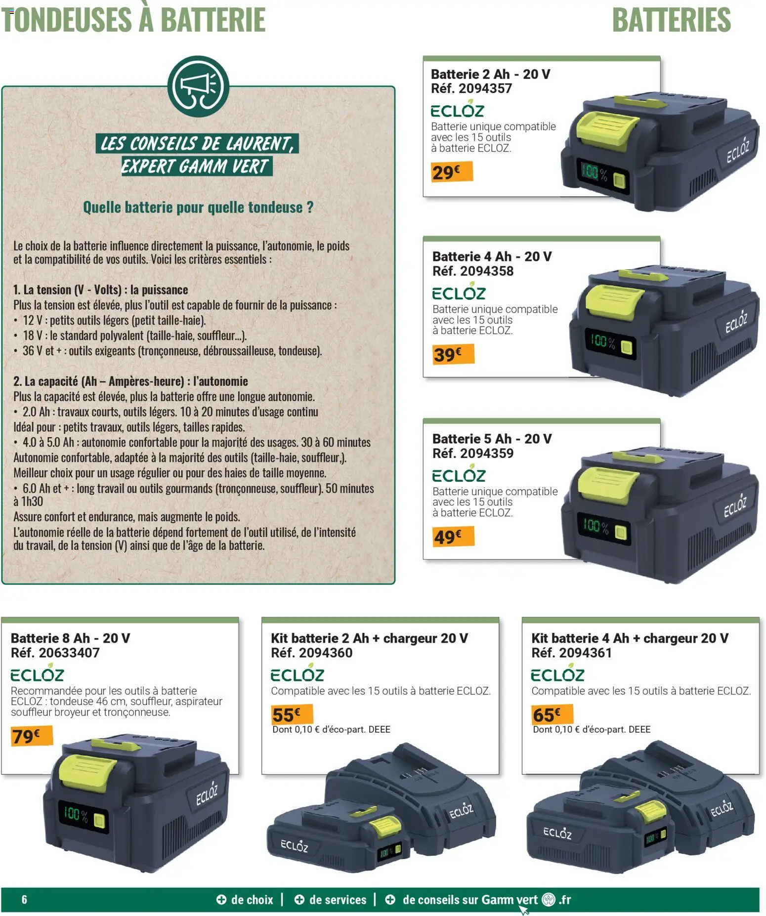 {H1} | Page: 6 | Produits: Poids, Aspirateur, Broyeur, Tondeuse