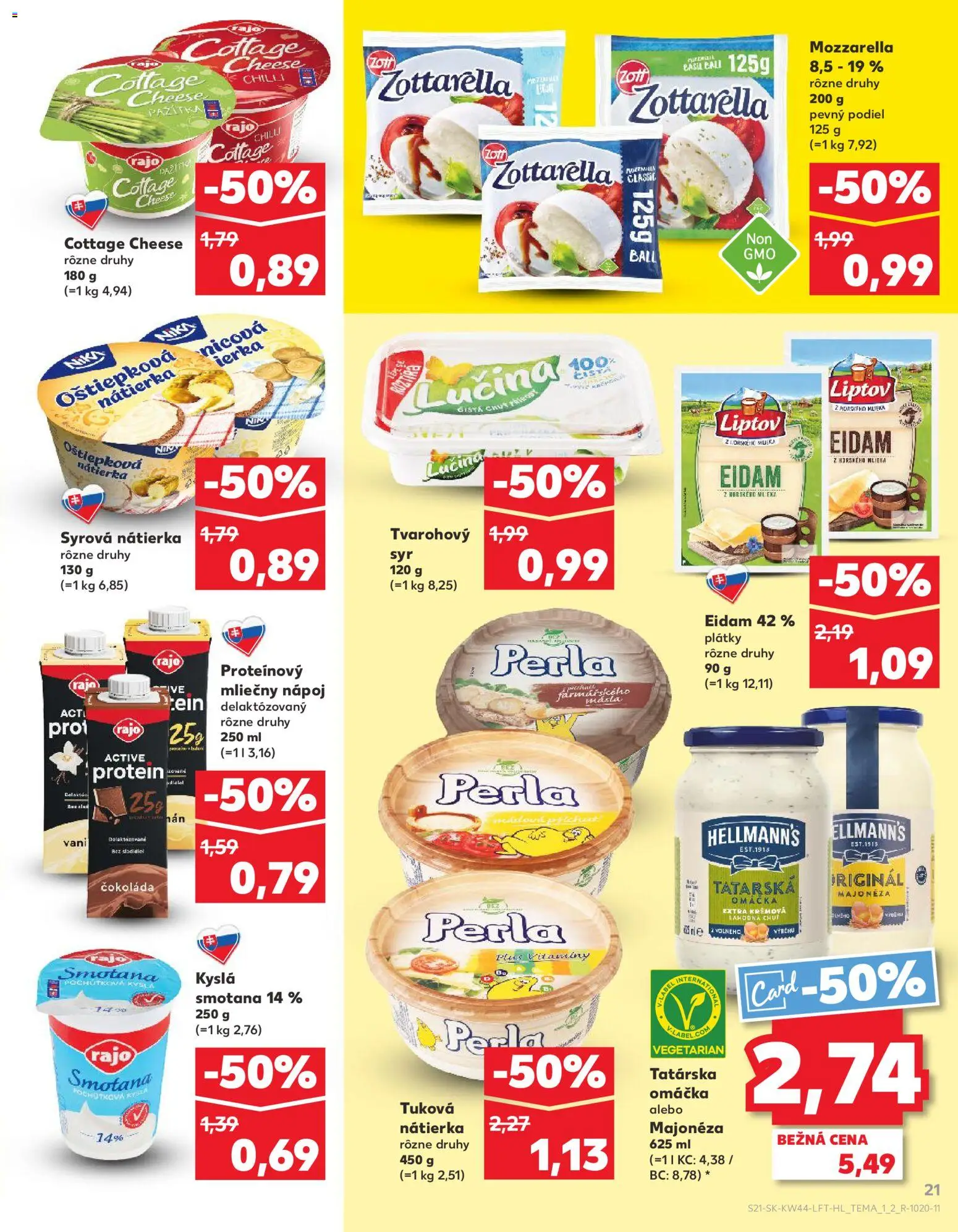 Nové Kaufland akcie – leták je platný od 30.10.2025 | Strana: 21 | Produkty: Pažítka, Eidam, Nátierka, Kyslá smotana