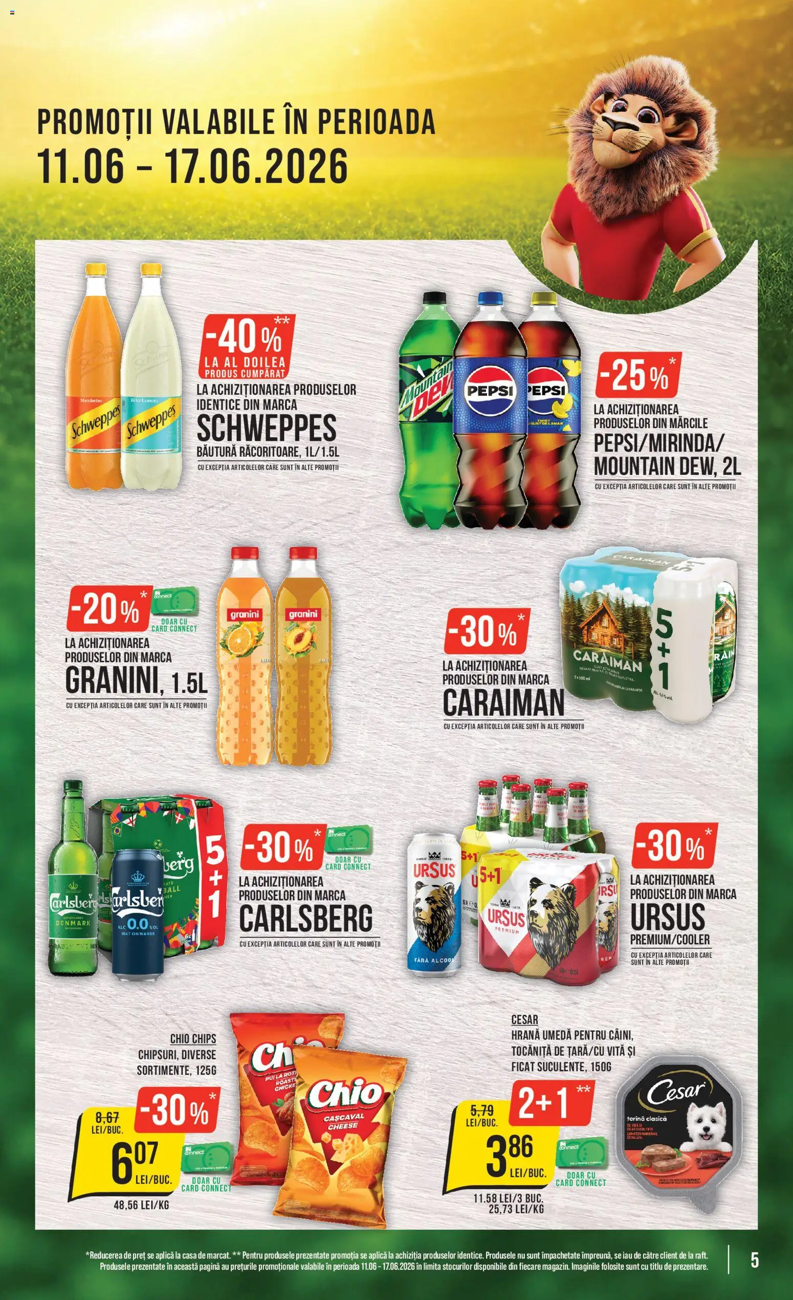 Noul catalog Mega Image – valabil de la 11.06.2026 | Pagină: 5 | Produse: Hacıyatmaz Kedi Oyuncağı, Cașcaval, Mandarine