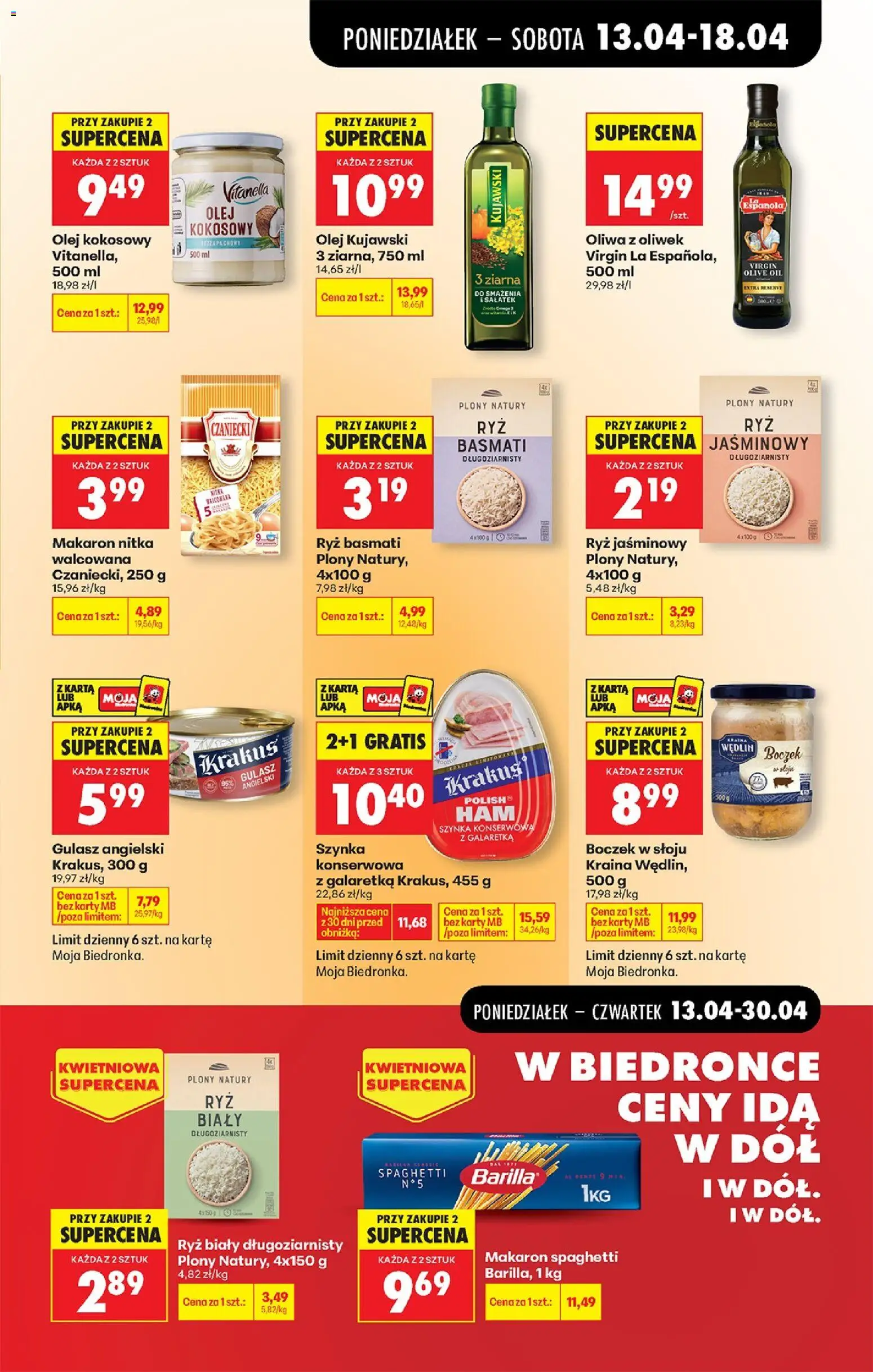 Biedronka gazetka od poniedziałku od 13.04.2026 | Strona: 57 | Produkty: Karta, Praliny, Czekolada, Ciastka