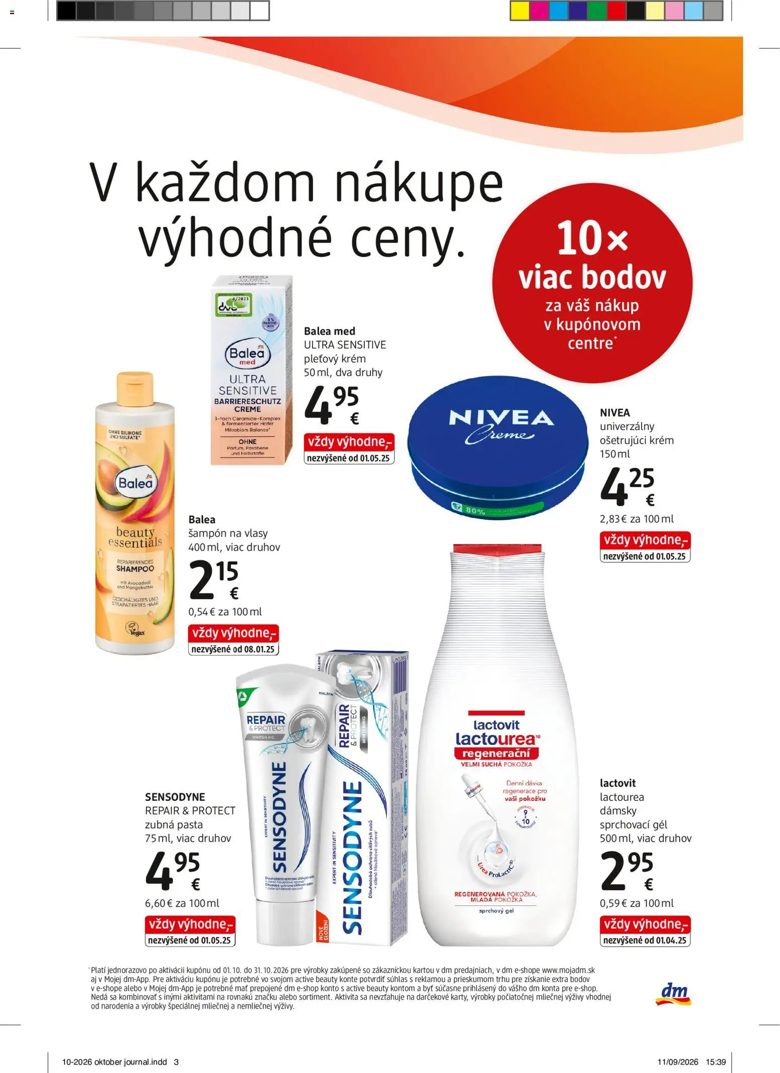 Nové dm drogerie akcie – leták je platný od 01.10.2026 | Strana: 3