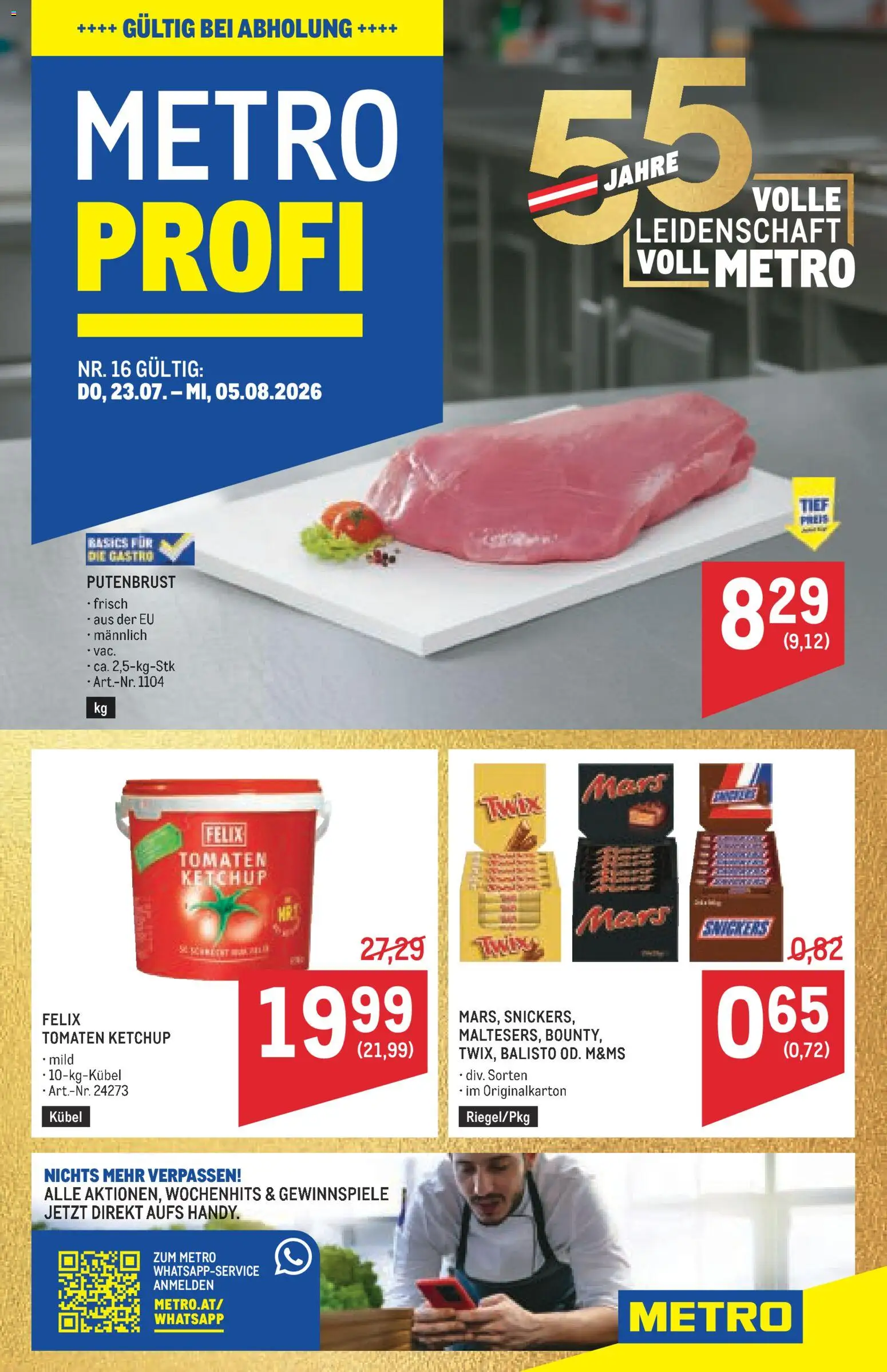 Metro angebote Profi gültig ab 23.07.2026 | Seite: 1 | Produkte: Ketchup, Tomaten