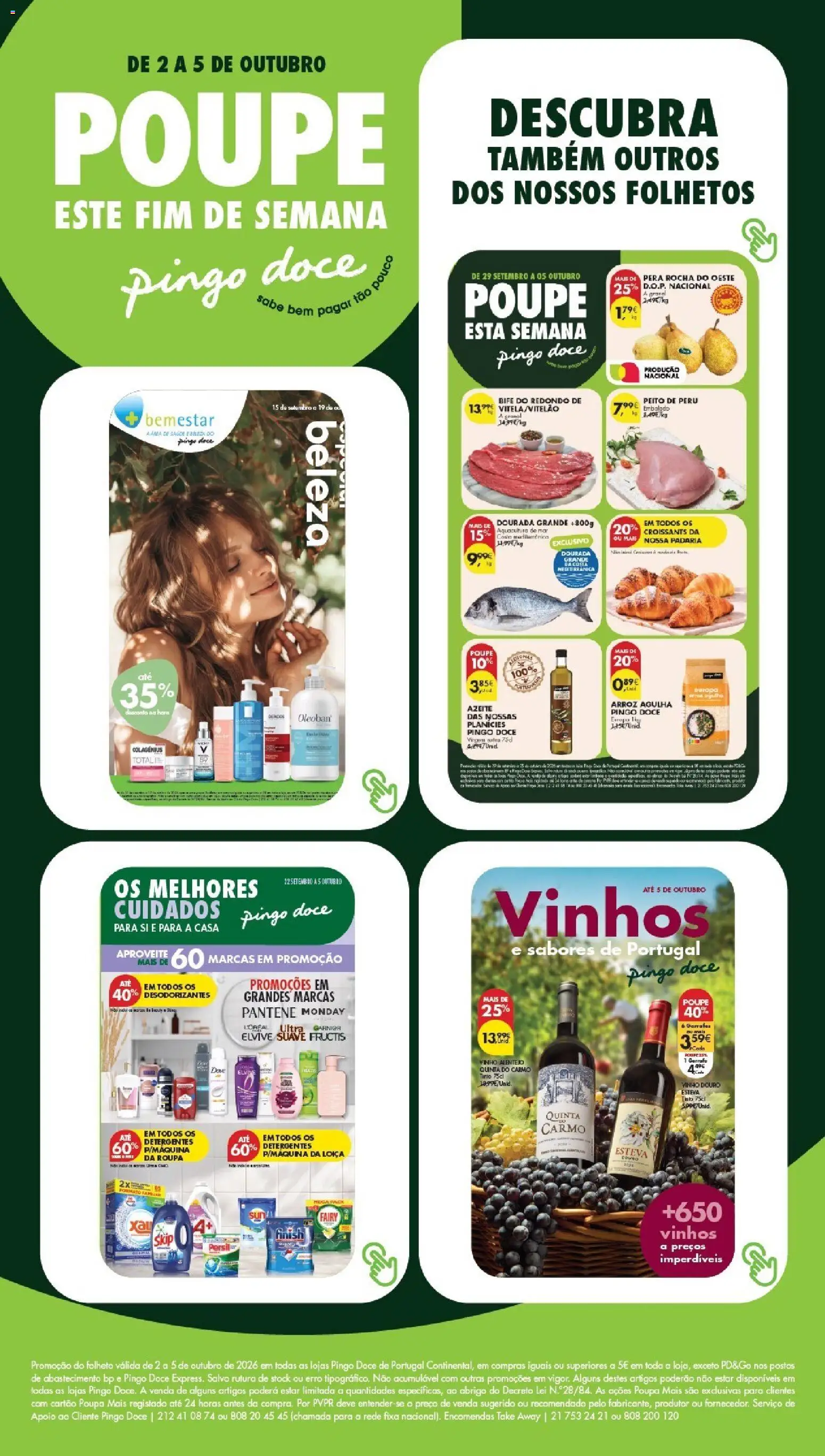 Pingo Doce folheto Poupe Este Fim de Semana │ válido de 02/10/2026 | Página: 24 | Produtos: Dourada, Azeite, Padaria, Vinho