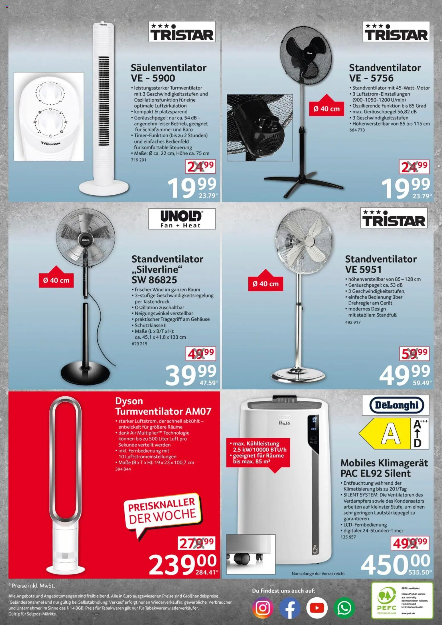 Selgros Non Food – gültig ab 11.06.2026 | Seite: 28 | Produkte: Dyson, Klimagerät, Turmventilator