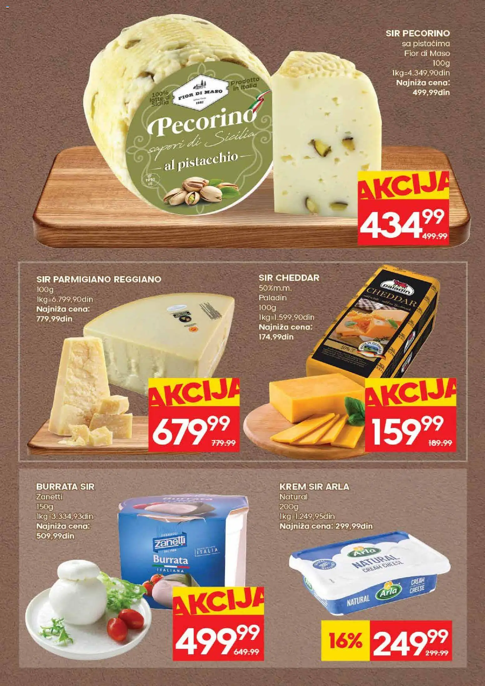 Mercator katalog - važi od 26.10.2026 | Strana: 15 | Proizvode: Parmigiano Reggiano, Burrata, Sir, Krem
