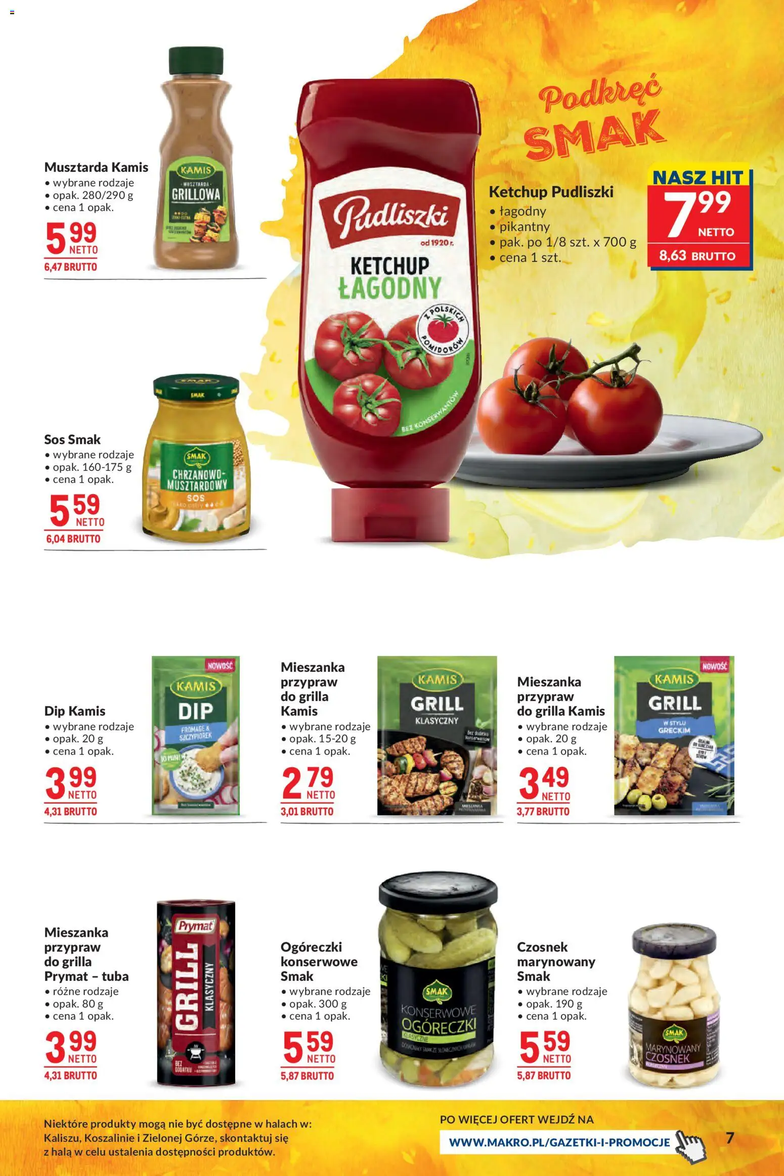 Makro gazetka - Grill Ogród od 26.05.2026 | Strona: 7 | Produkty: Czosnek, Ketchup, Grill, Musztarda