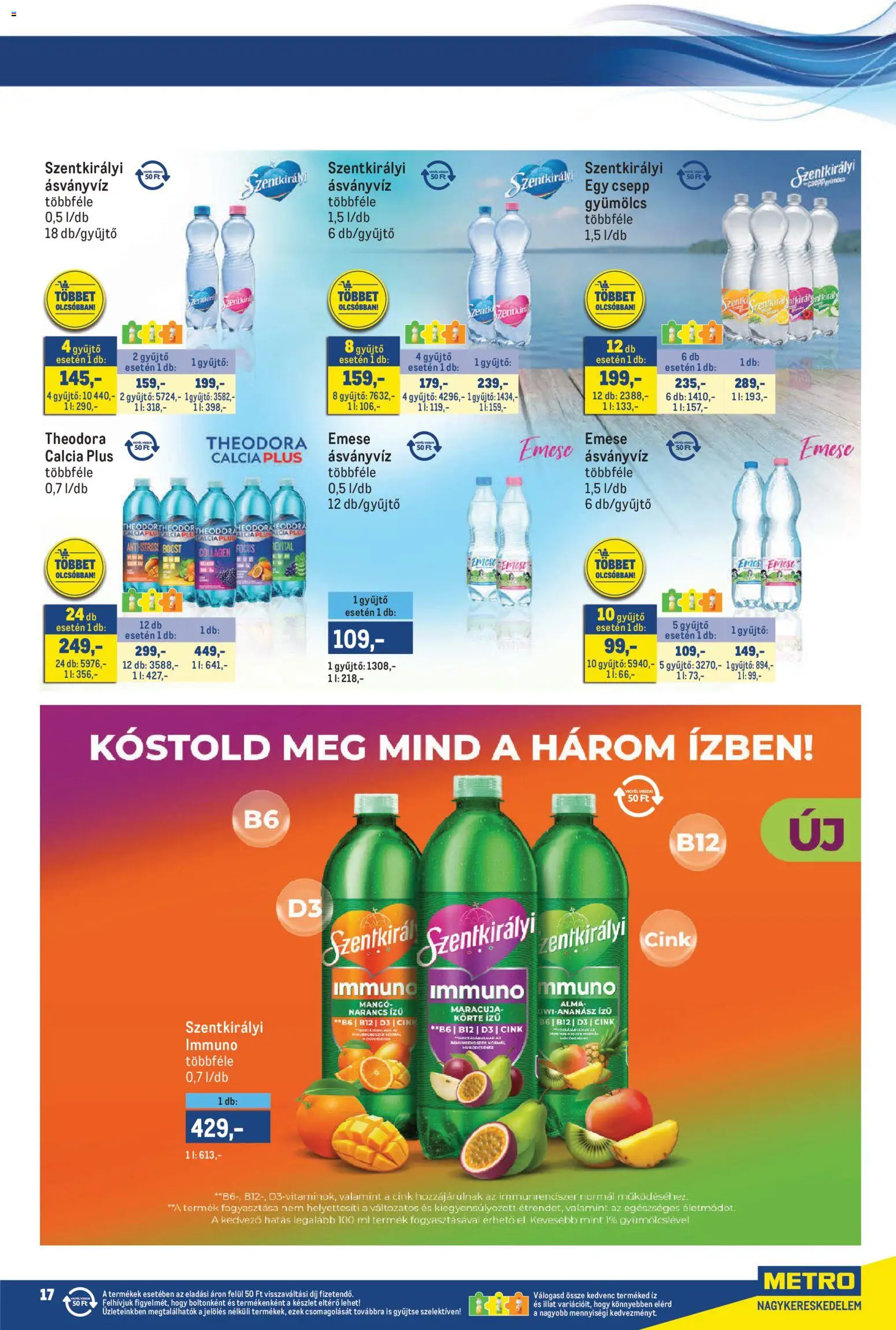 Metro akciós ujság - amely érvényes a következő dátumtól: 2026.07.01. | Oldal: 17 | Termékek: Körte, Gyümölcs, Ásványvíz, Narancs