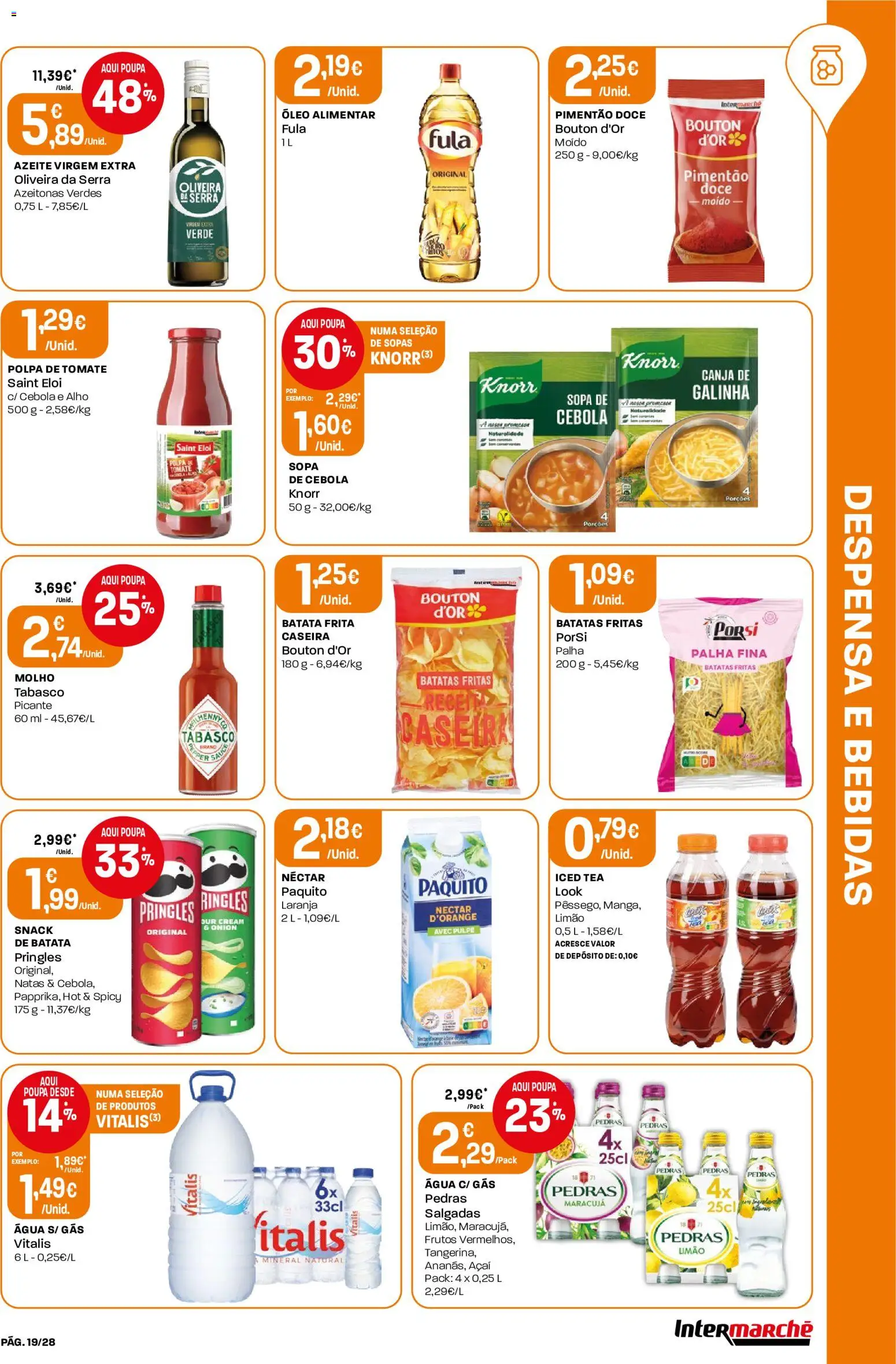Intermarché Folheto Contact │ válido de 13/08/2026 | Página: 19 | Produtos: Óleo alimentar, Açai, Natas, Alho
