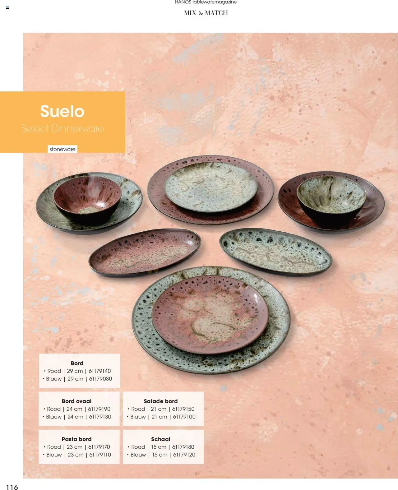 {H1} | Pagina: 116 | Producten: Pasta, Bord, Schaal, Salade