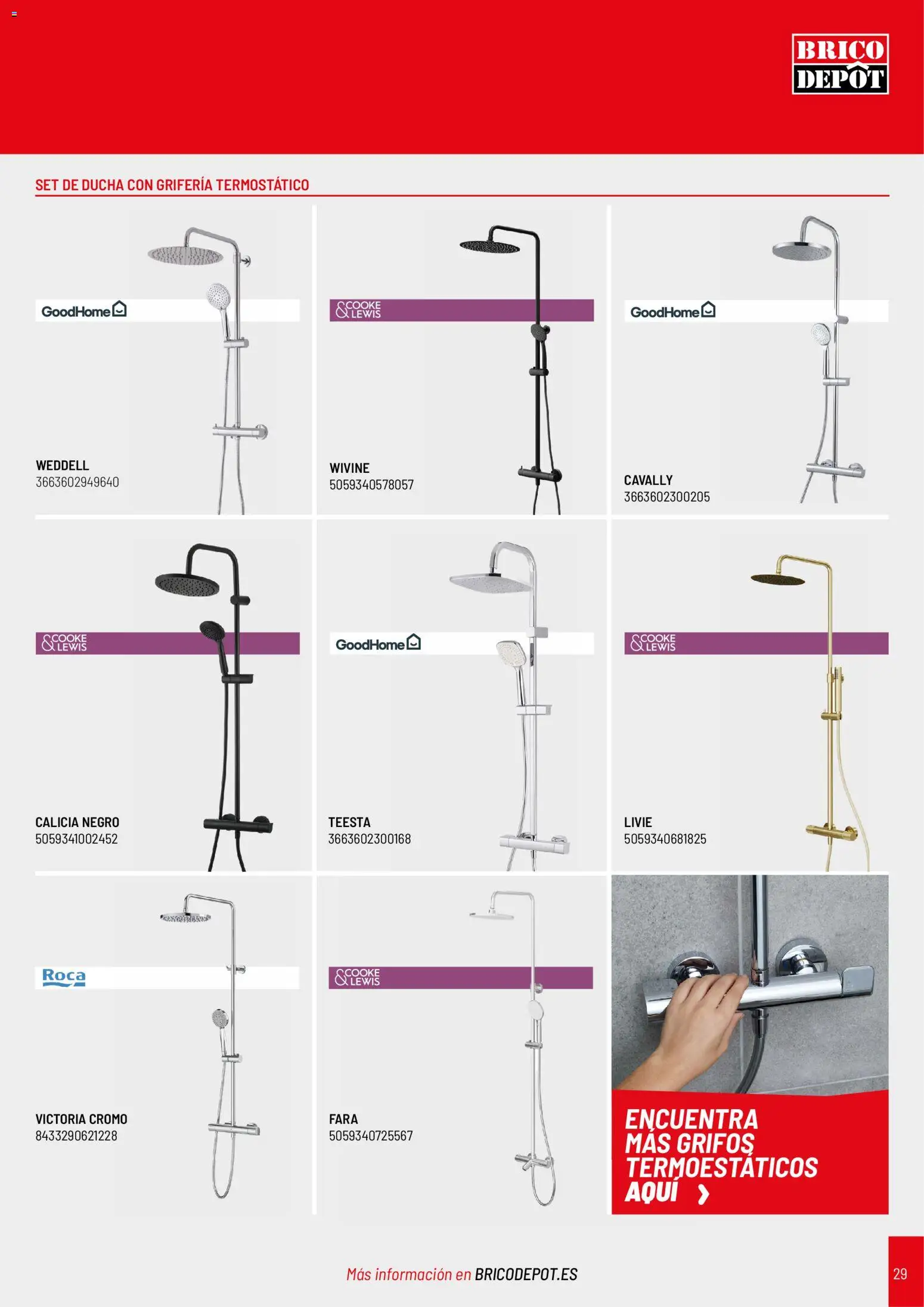 Brico Depôt Baños │ válido desde el 02/03/2026 | Página: 29 | Productos: Ducha