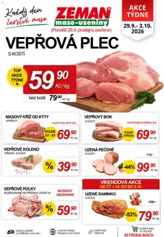 Náhled letáku Prodejny Zeman leták od 29.09.2026