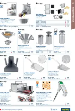 Náhled letáku Makro leták - Gastro vybavení a zařízení od 01.02.2026 | Strana: 123 | Produkty: Olej, Rajčata, Nože, Nářadí