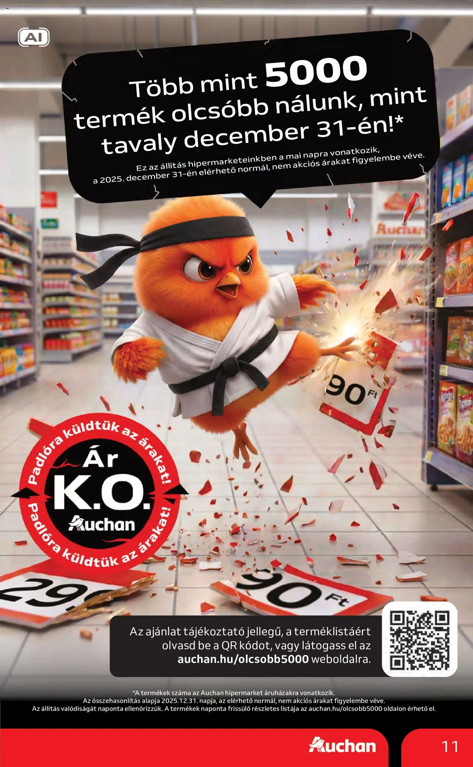 Auchan akciós ujság - amely érvényes a következő dátumtól: 2026.08.27. | Oldal: 11