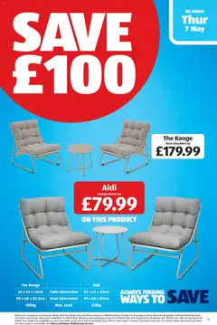 Preview of Aldi - Weekly offers UK Specialbuys valid from 07.05.2026 | Page: 13 | Products: Table, Chair