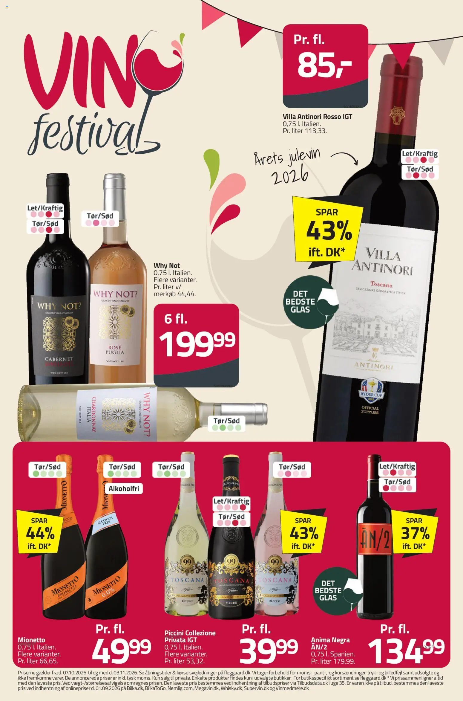 Fleggaard tilbudsavis – gyldig fra 07/10/2026 | Side: 1 | Produkter: Vin