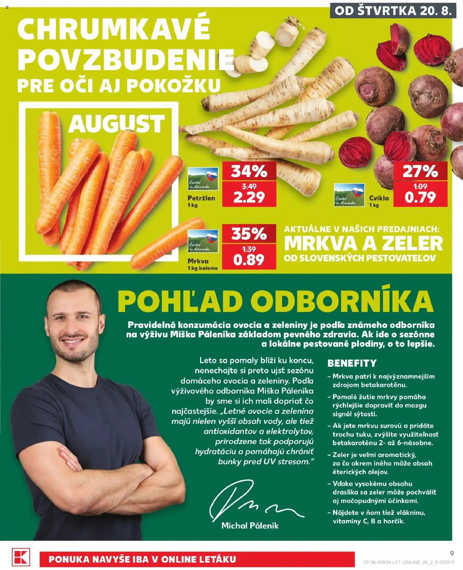Kaufland SK akciós ujság - amely érvényes a következő dátumtól: 2026.08.20. | Oldal: 9
