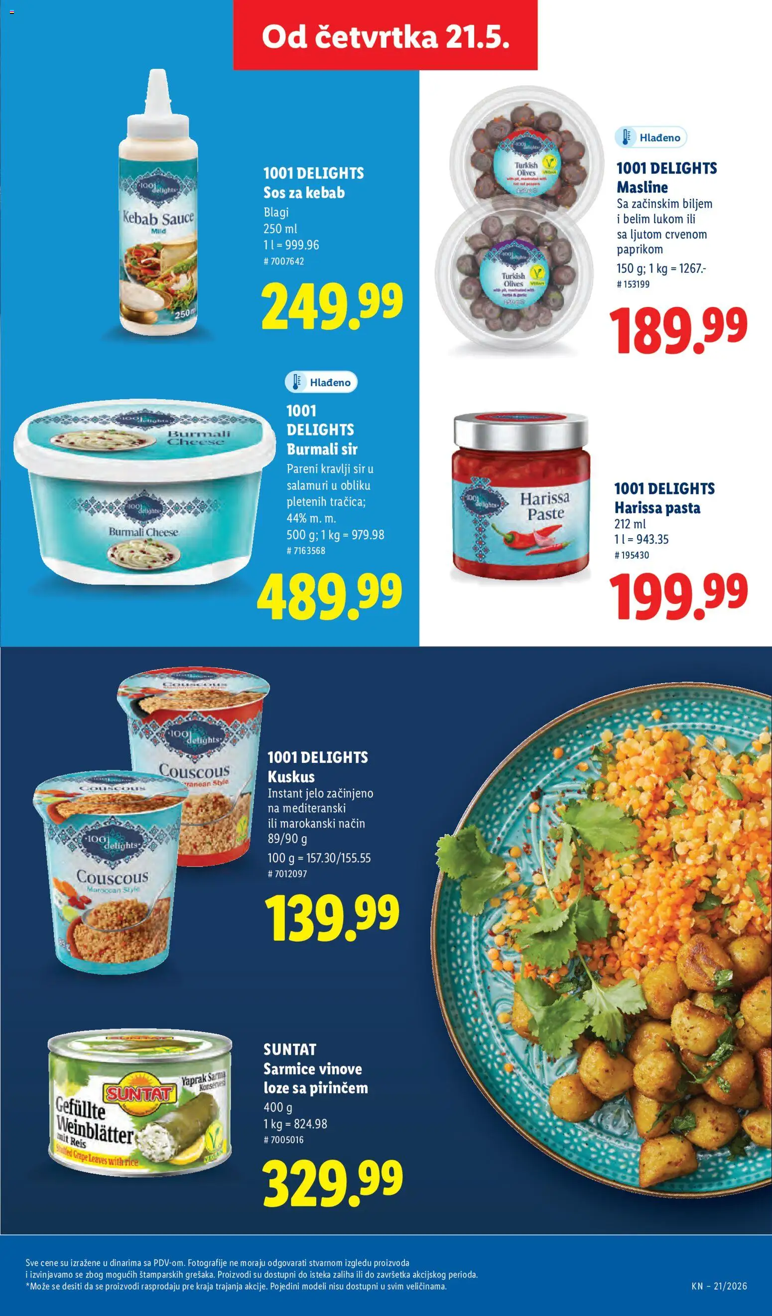 Lidl katalog - važi od 21.05.2026 | Strana: 61 | Proizvode: Masline, Sos, Sir