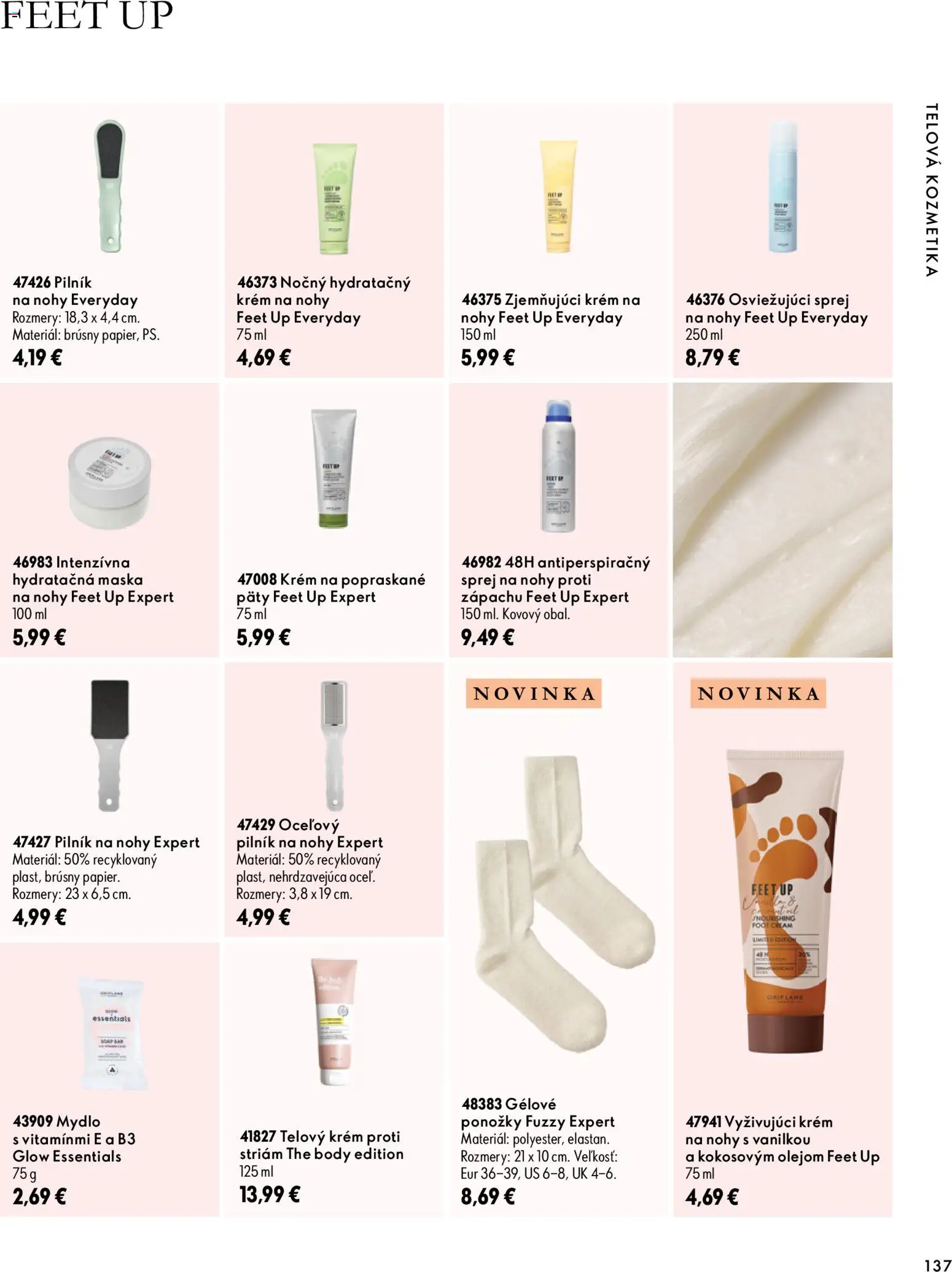Nové Oriflame akcie – leták je platný od 30.09.2026 | Strana: 137 | Produkty: Maska, Telový krém, Mydlo, Krém