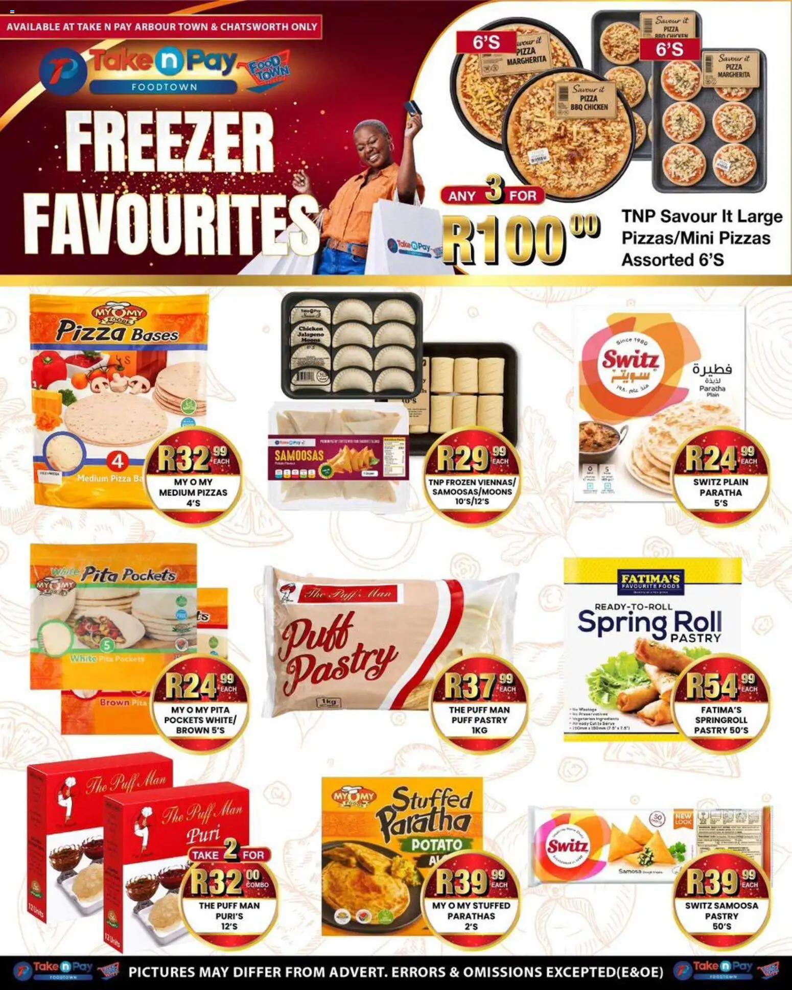 New Take n Pay catalogue – valid from 01.06.2026 | Page: 27 | Products: Freezer, Samoosas, Pizza, Chicken