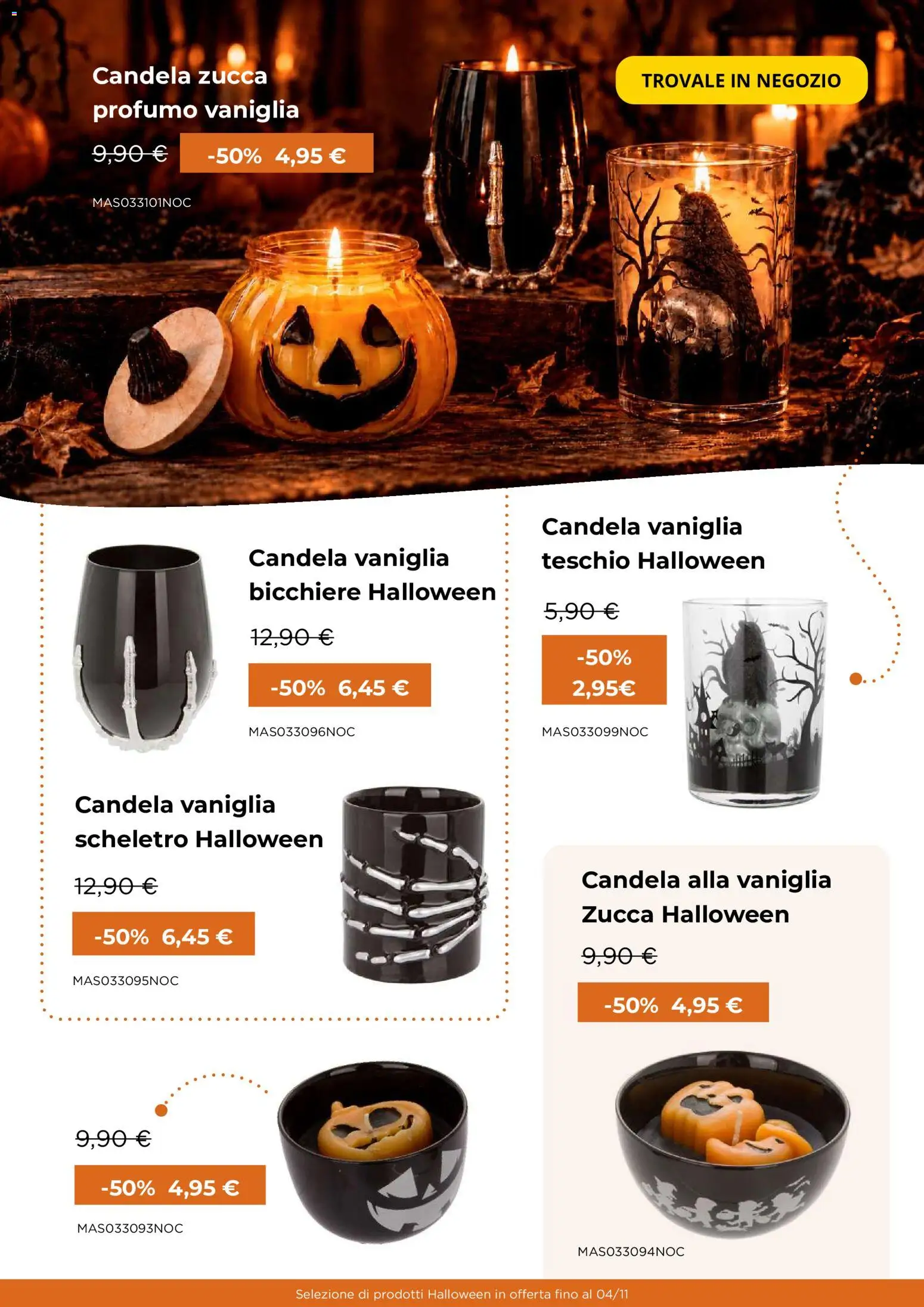 Volantino Kasanova del 08/10/2026 | Pagina: 18 | Prodotti: Vaniglia, Zucca, Bicchiere, Profumo