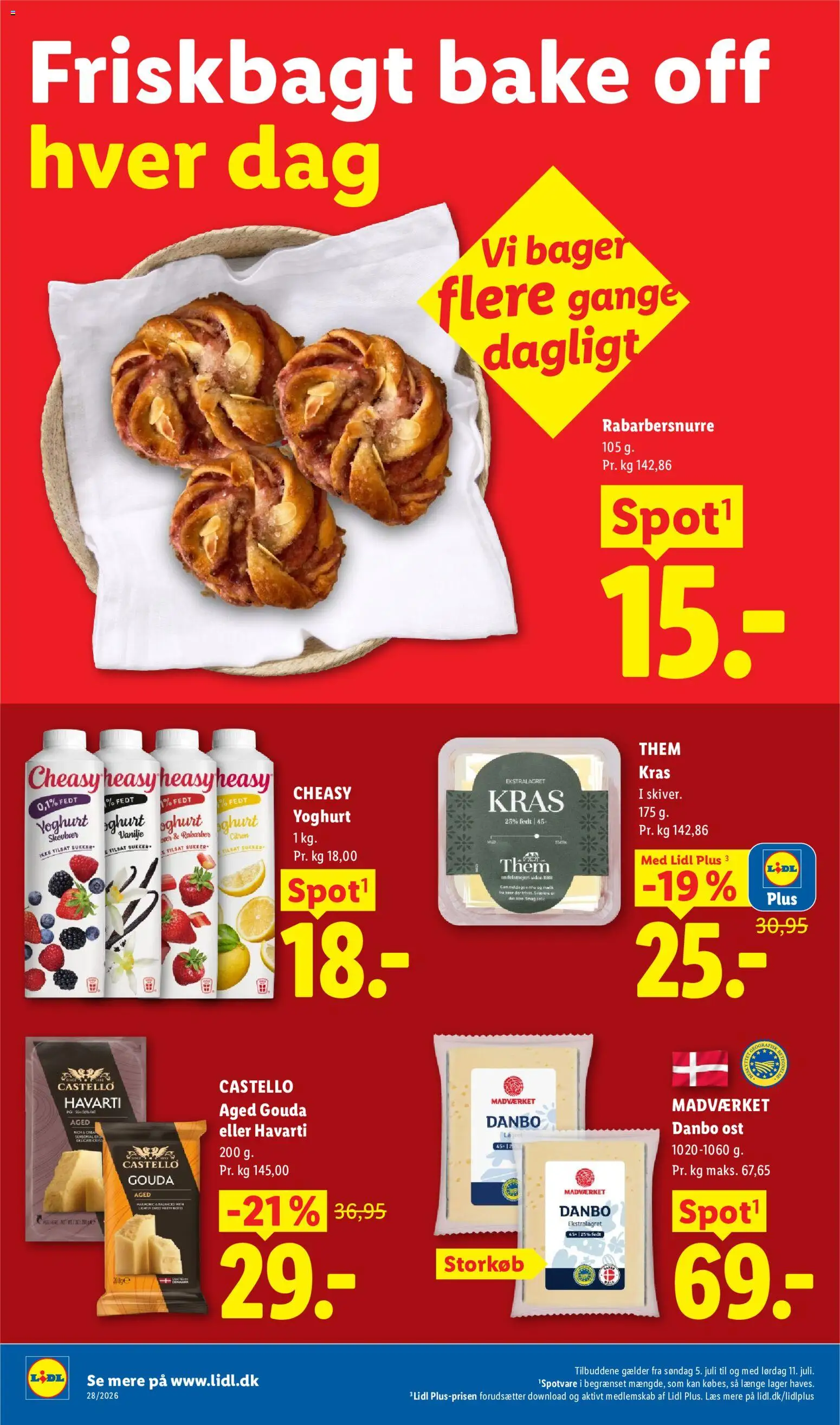 Lidl tilbudsavis – gyldig fra 05/07/2026 | Side: 22 | Produkter: Rabarber, Yoghurt, Sukker, Vanilje