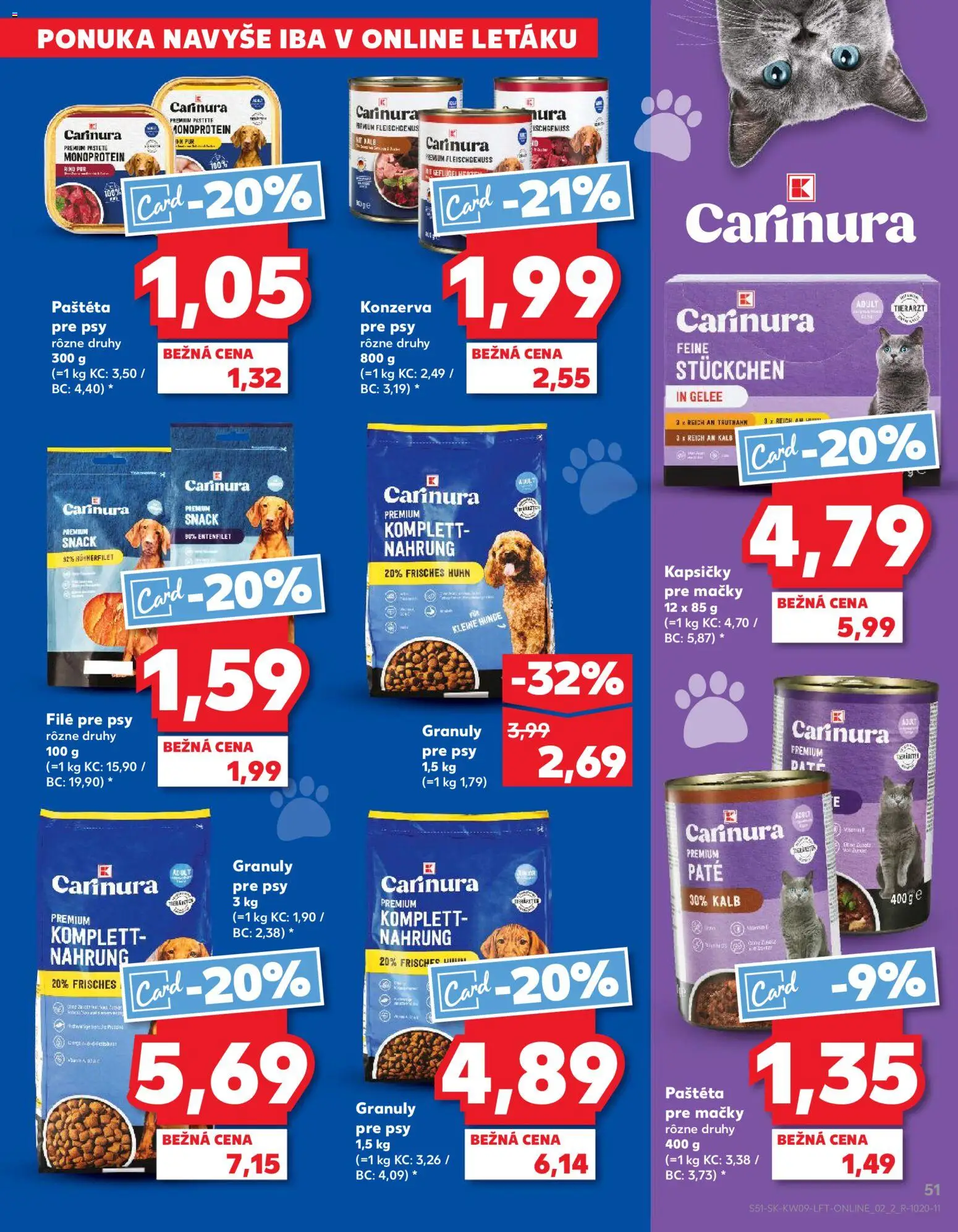 Nové Kaufland akcie – leták je platný od 26.02.2026 | Strana: 51 | Produkty: Filé, Kapsičky, Kapsičky pre mačky, Paštéta